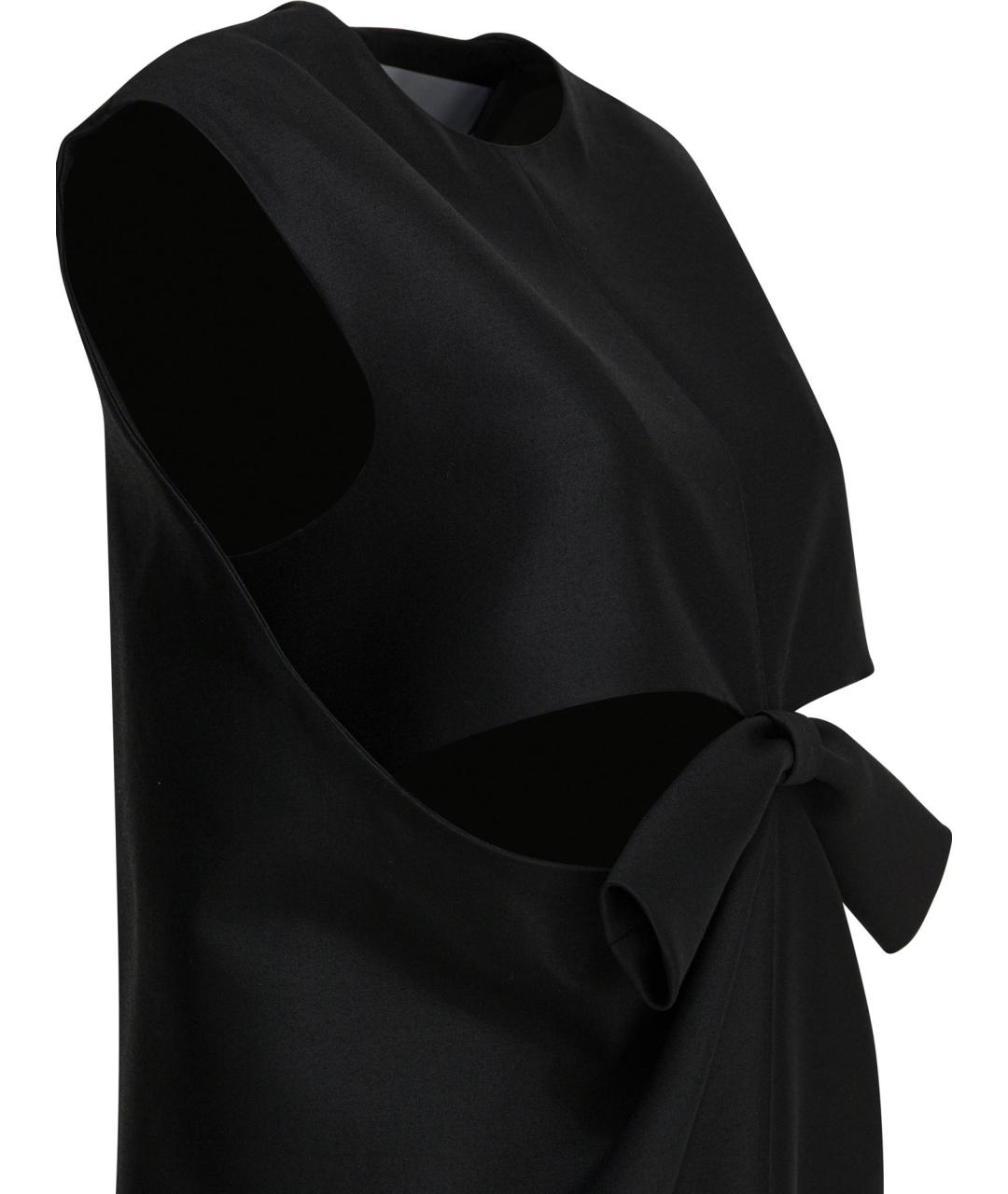 BALENCIAGA Черное шерстяное коктейльное платье, фото 3