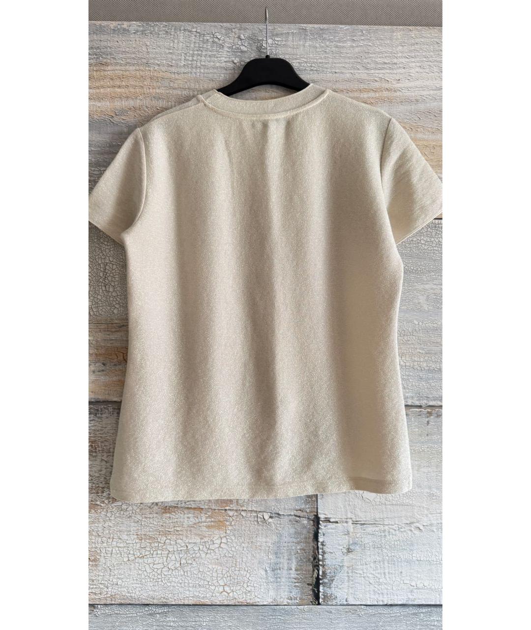 MAX&CO Бежевая полиэстеровая майка, фото 2