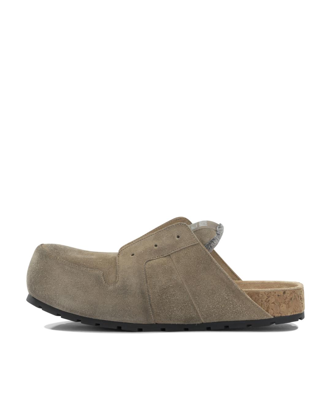 BALENCIAGA Бежевые замшевые сандалии, фото 3