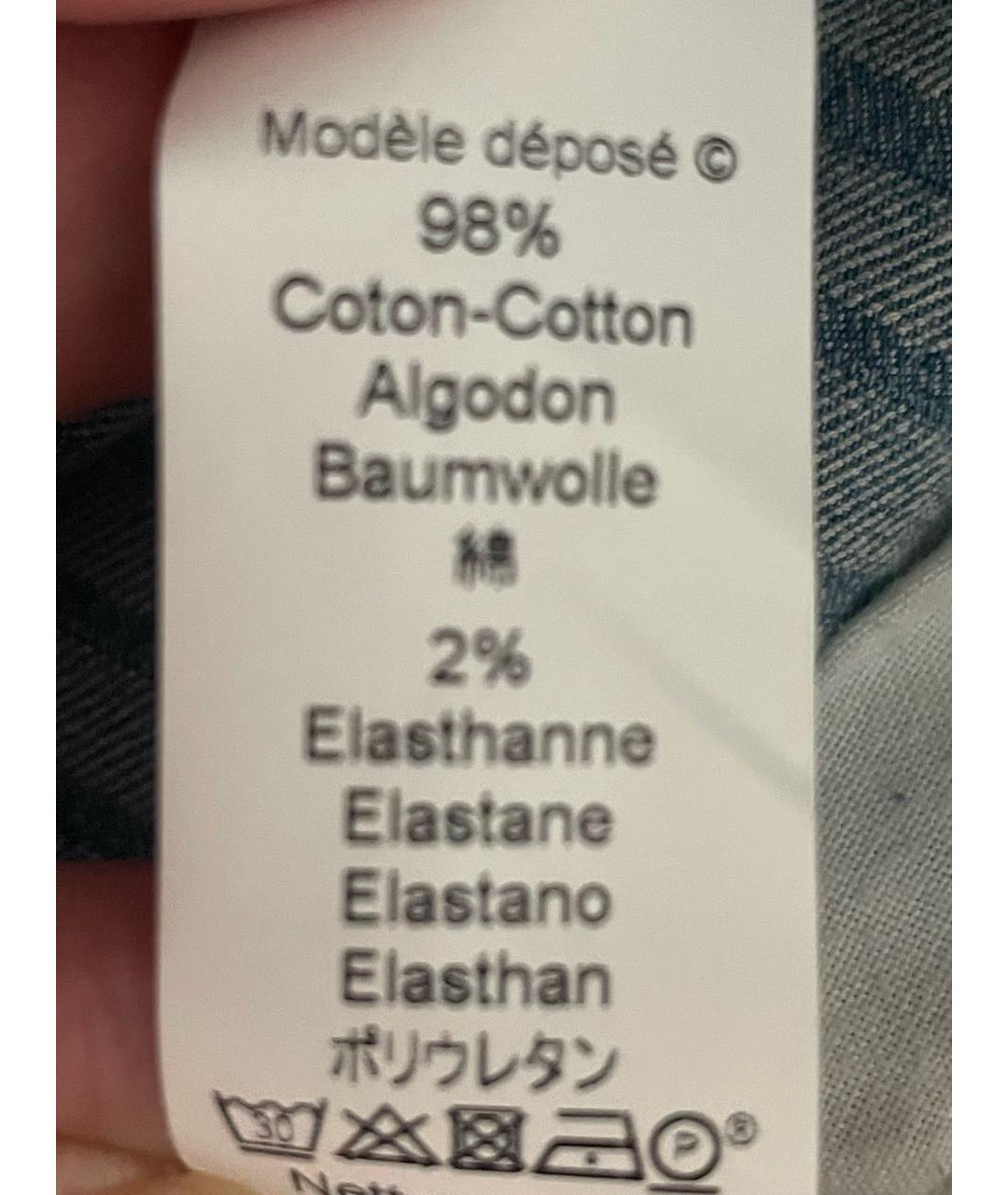 KENZO Голубая хлопковая юбка мини, фото 5