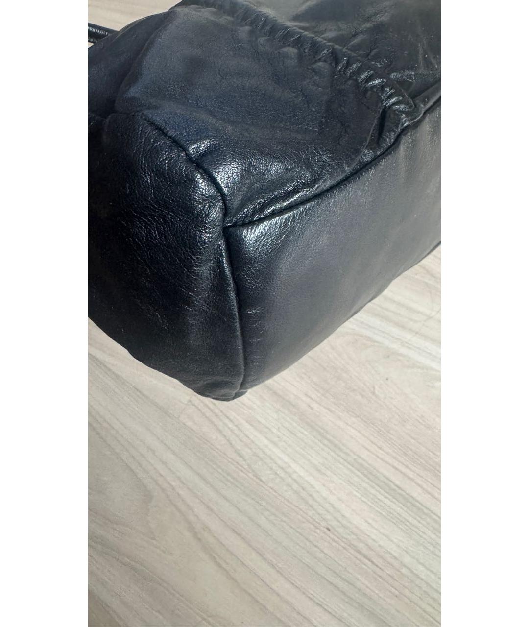 MIU MIU Черная кожаная сумка через плечо, фото 7