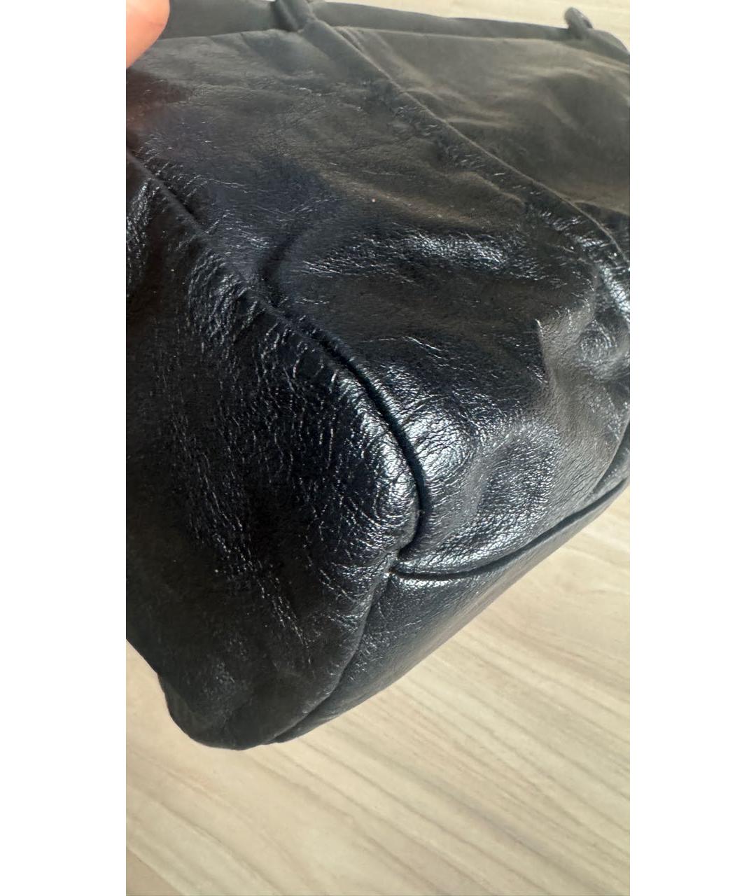 MIU MIU Черная кожаная сумка через плечо, фото 5