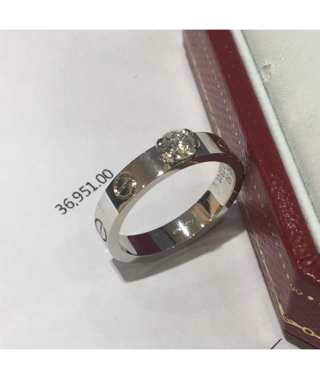 CARTIER Серебряное кольцо из белого золота, фото 3