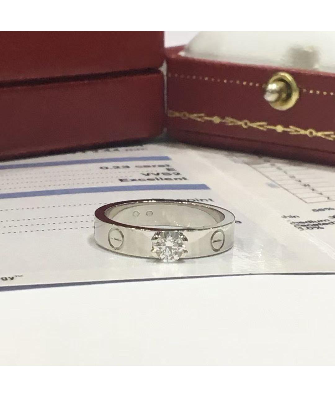 CARTIER Серебряное кольцо из белого золота, фото 2