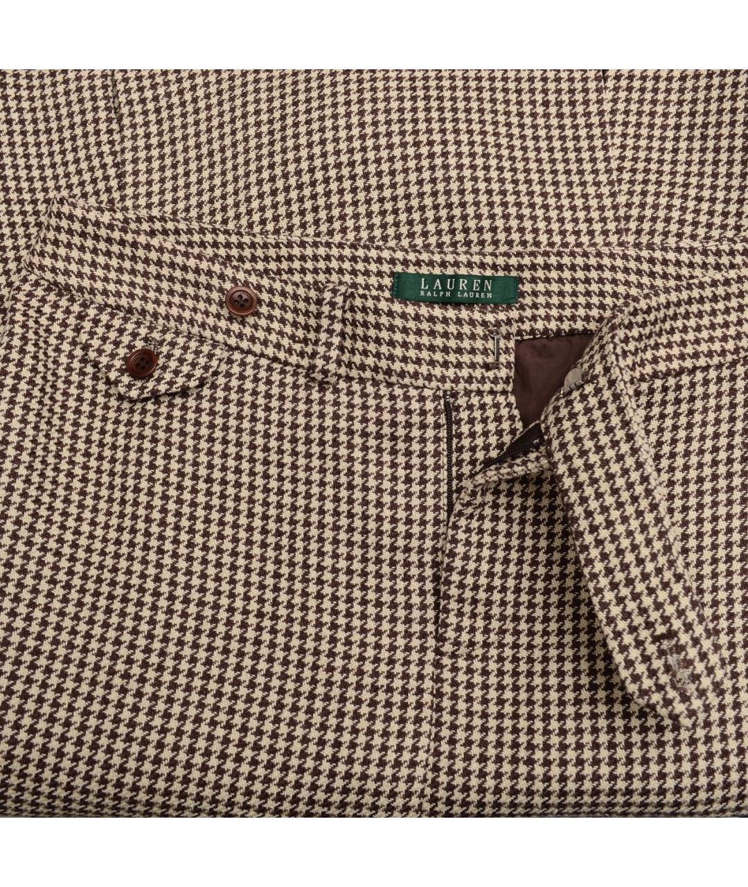 RALPH LAUREN Бежевая льняная юбка миди, фото 3