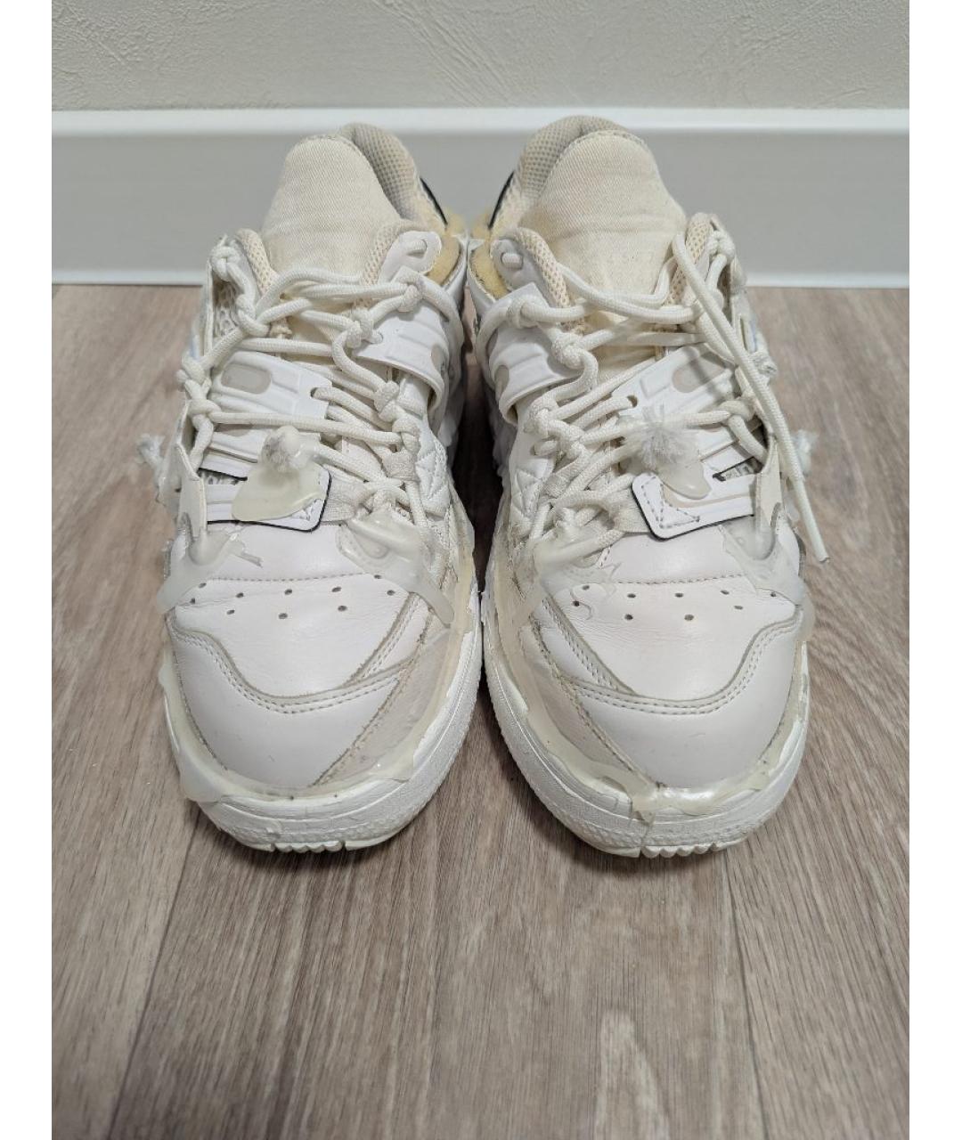 MAISON MARGIELA Белые кожаные кроссовки, фото 2