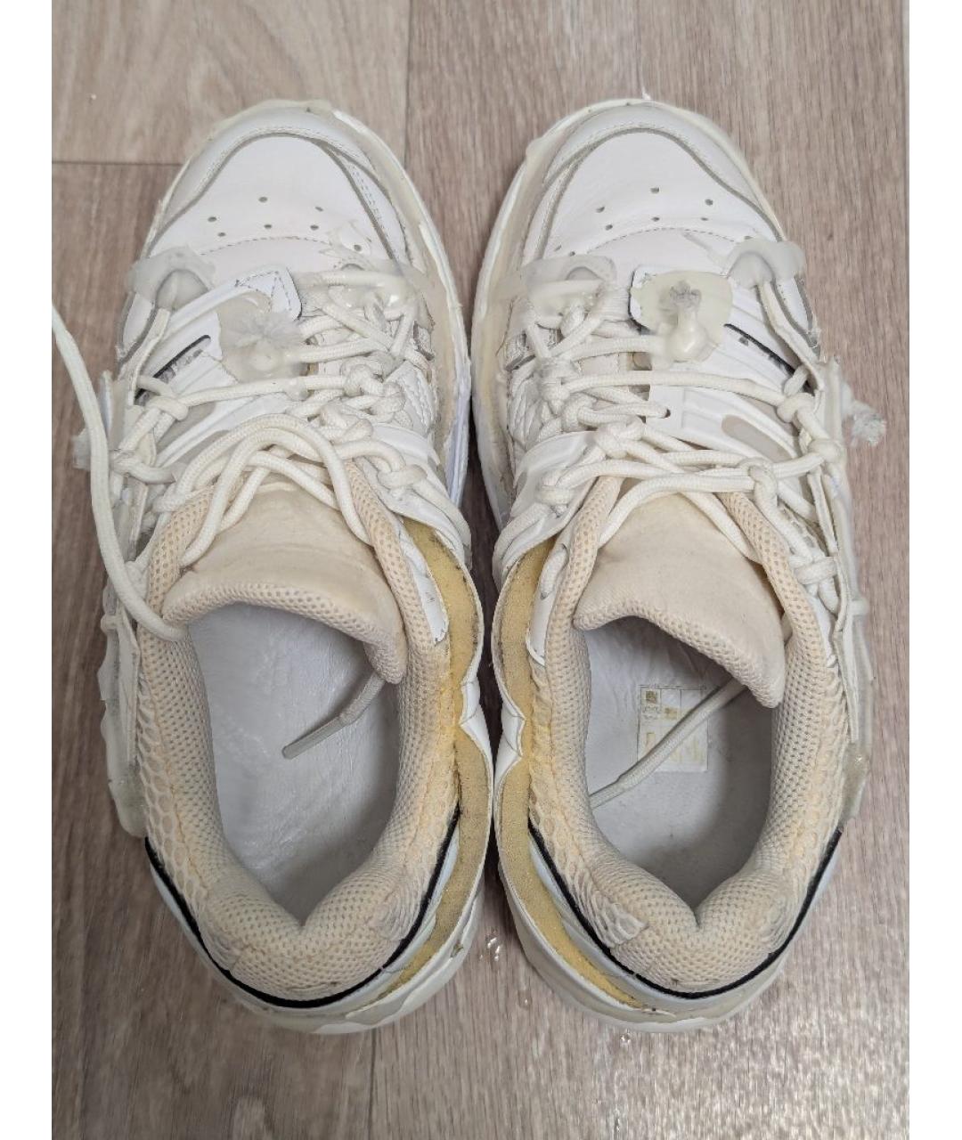 MAISON MARGIELA Белые кожаные кроссовки, фото 3