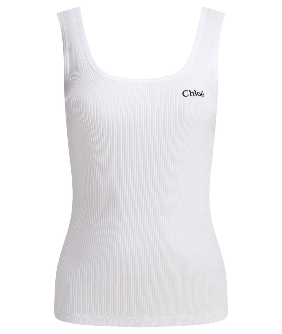 CHLOE Белая хлопковая майка, фото 1