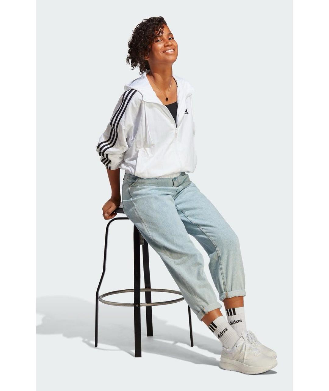 ADIDAS Белая спортивная куртка, фото 3