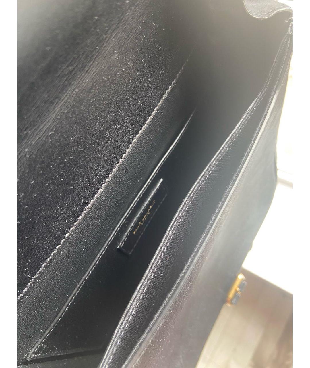 SAINT LAURENT Черная меховая сумка через плечо, фото 5