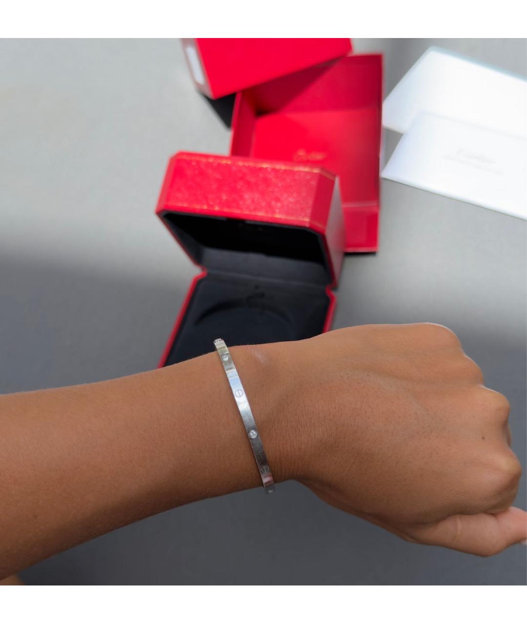 CARTIER Серый браслет из белого золота, фото 7
