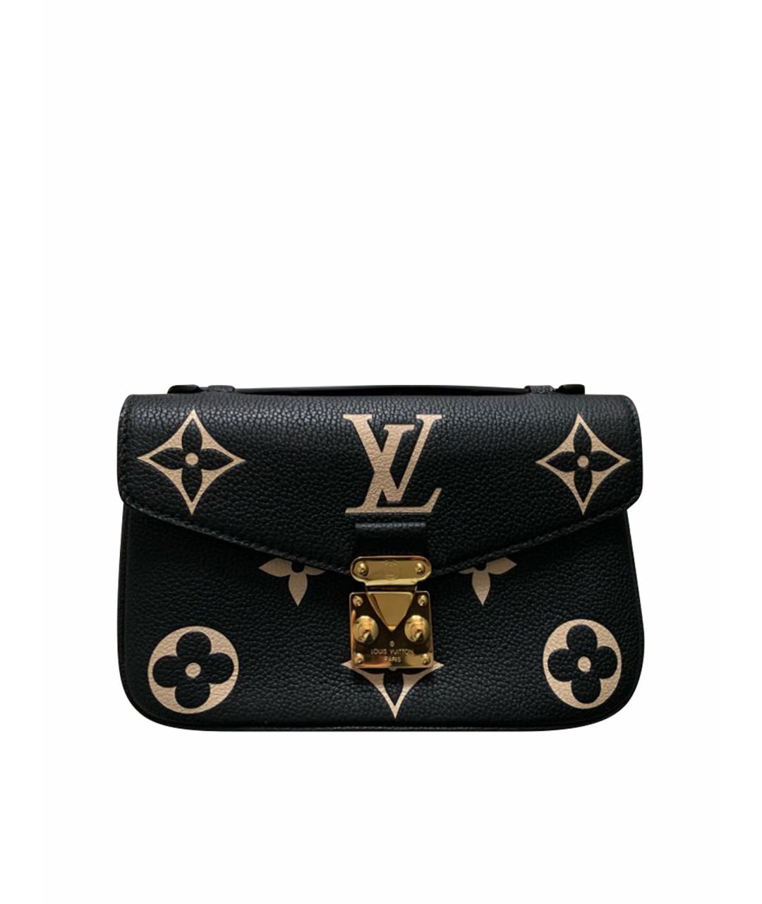 LOUIS VUITTON Черная кожаная сумка через плечо, фото 1