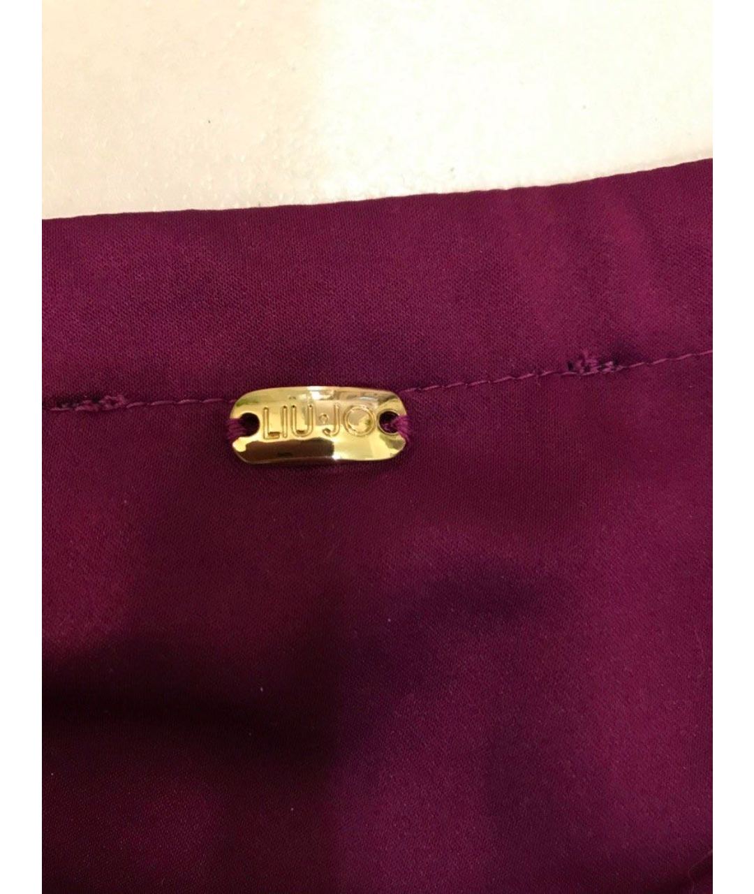 LIU JO Фиолетовая полиэстеровая рубашка, фото 5