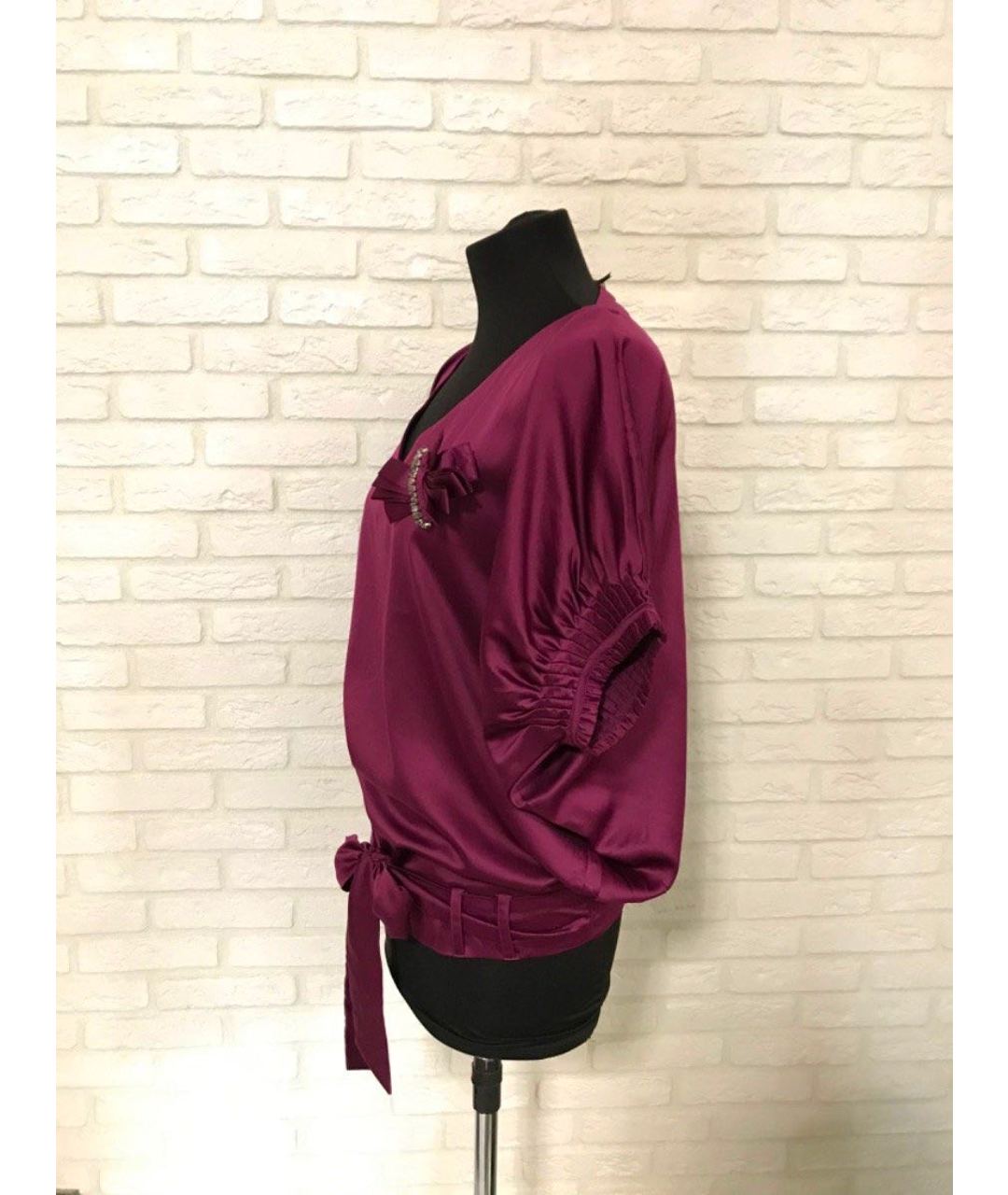 LIU JO Фиолетовая полиэстеровая рубашка, фото 4