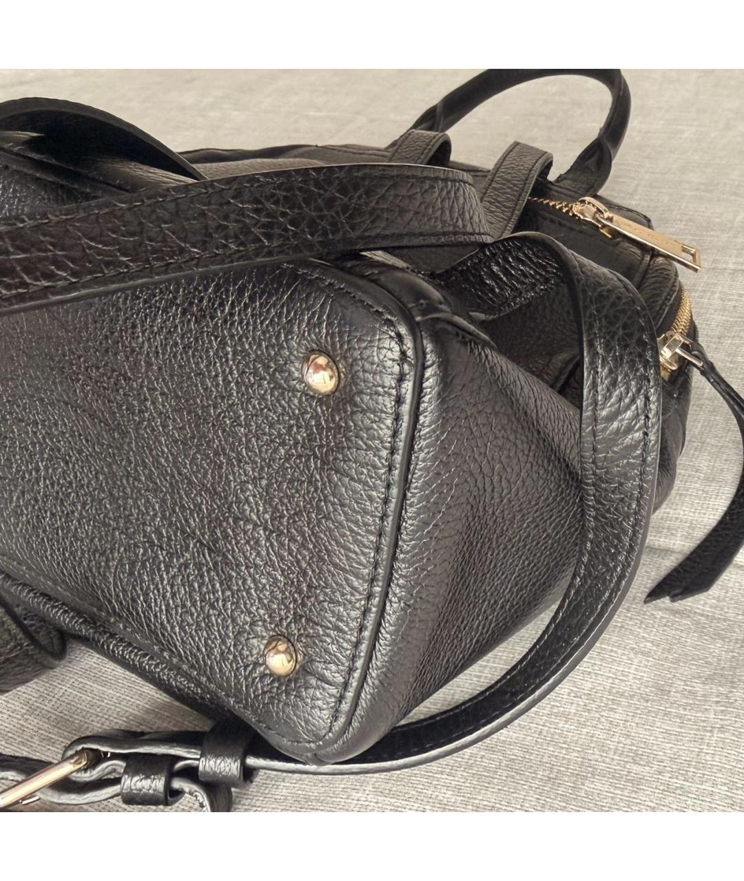 LANCASTER Черный кожаный рюкзак, фото 6