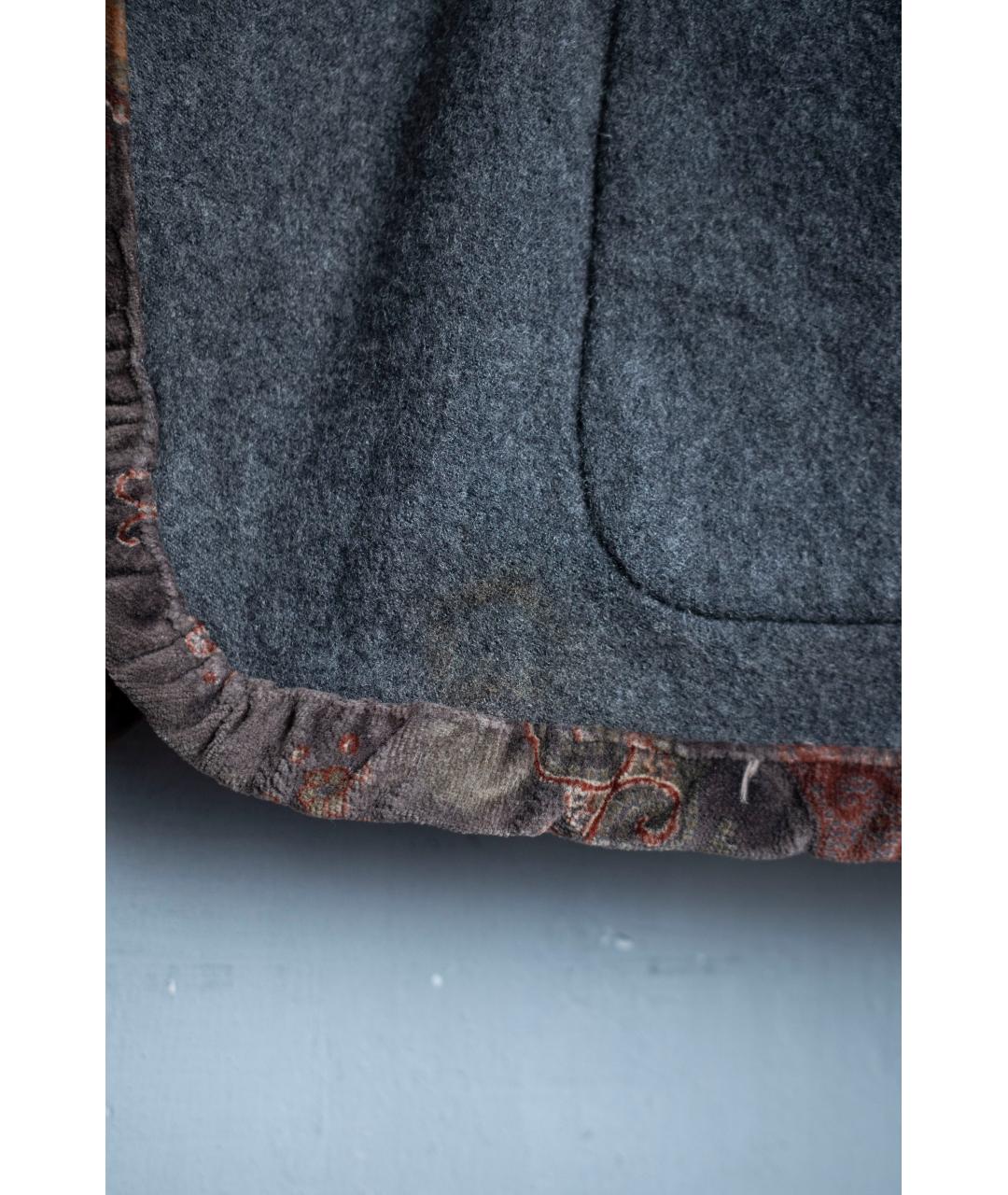 COMME DES GARÇONS SHIRT Серый шерстяной пиджак, фото 6