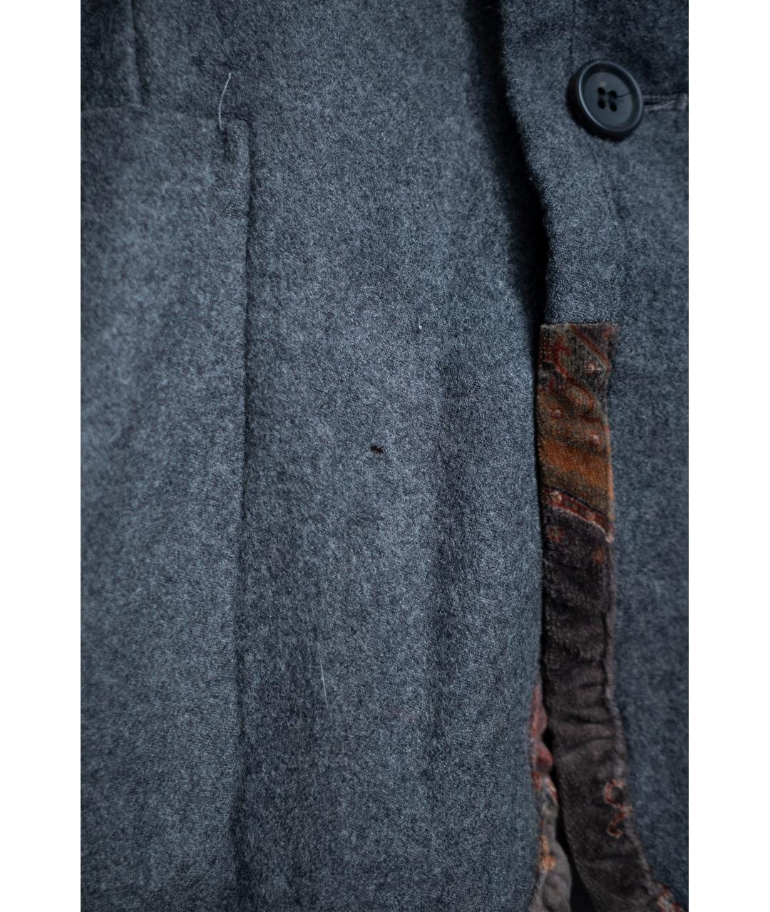 COMME DES GARÇONS SHIRT Серый шерстяной пиджак, фото 7