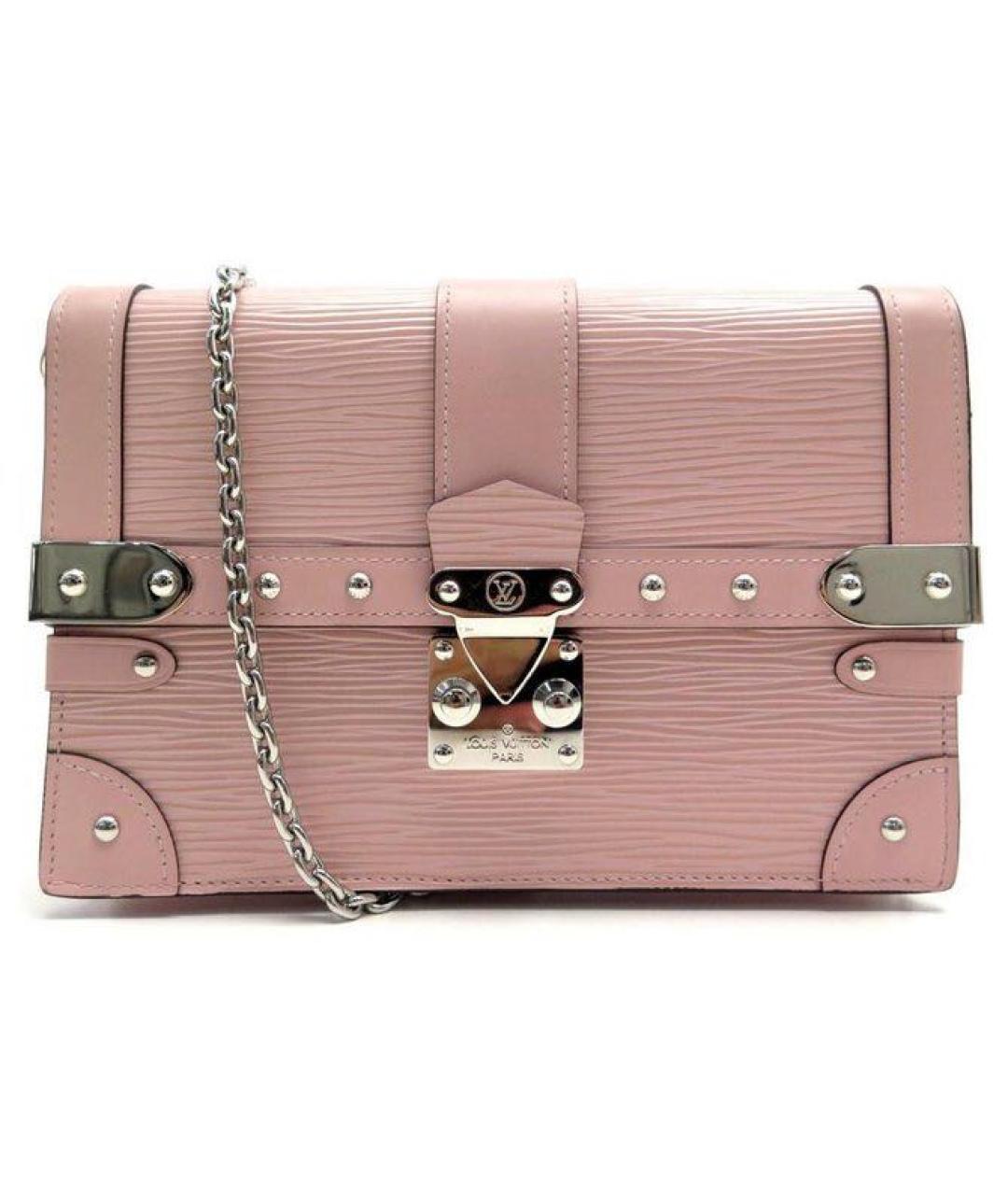 LOUIS VUITTON Розовая кожаная сумка через плечо, фото 9