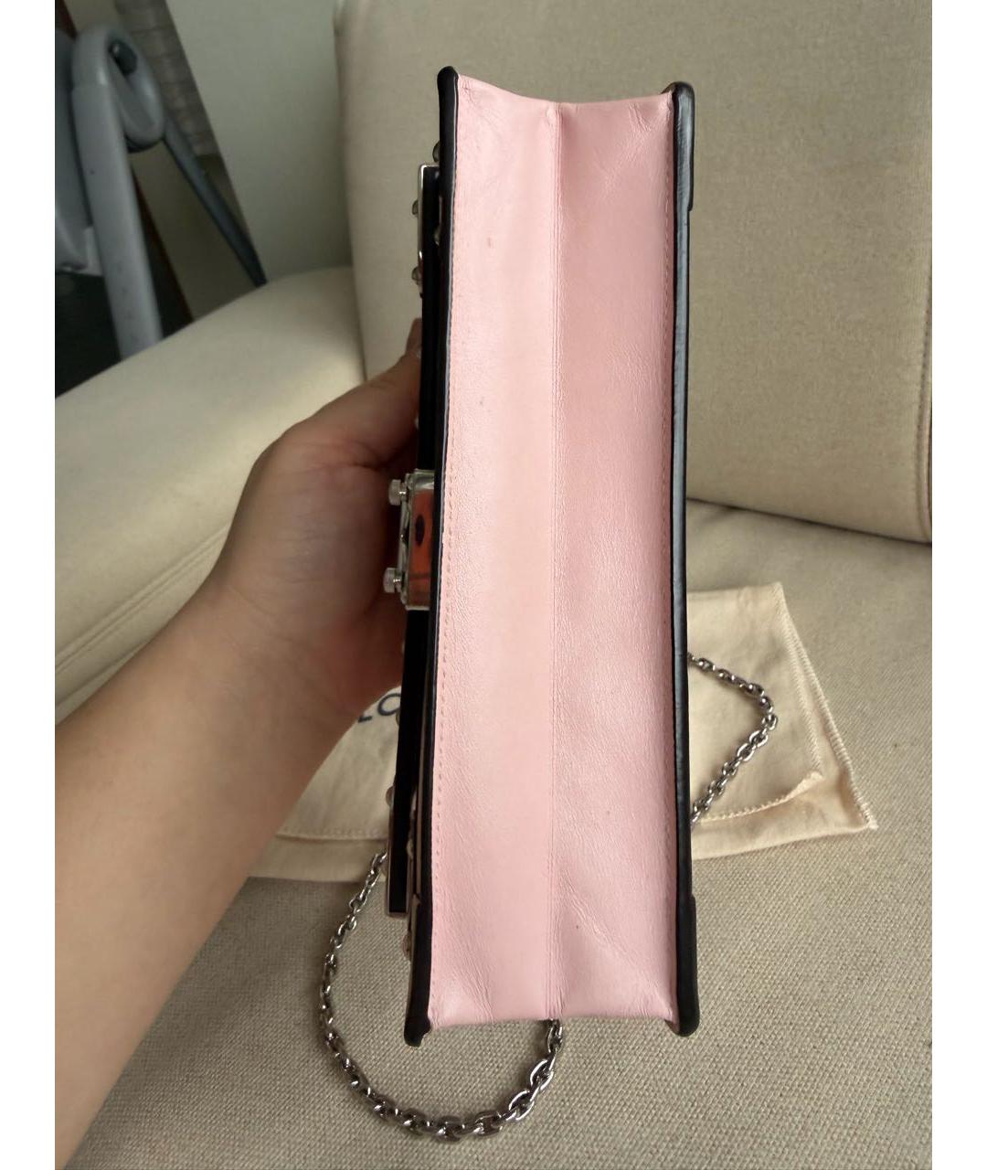 LOUIS VUITTON Розовая кожаная сумка через плечо, фото 7