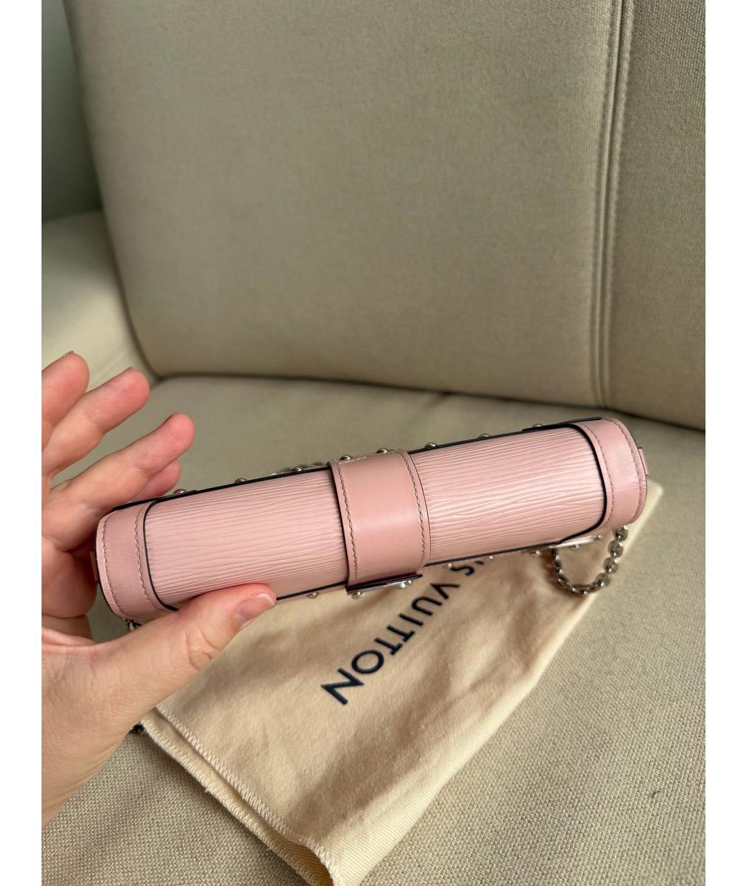 LOUIS VUITTON Розовая кожаная сумка через плечо, фото 8