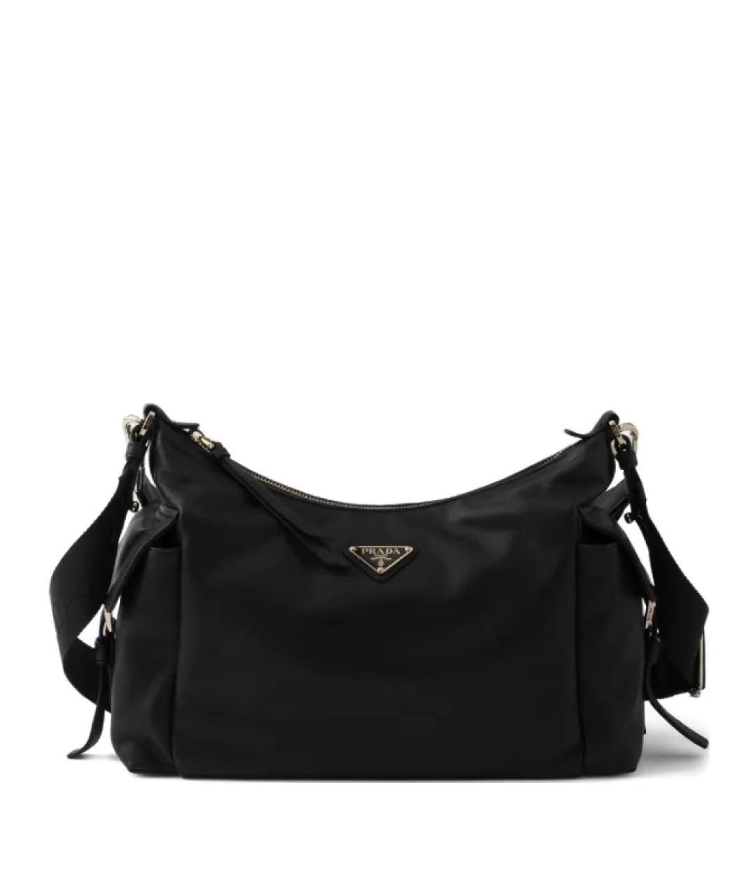 PRADA Черная синтетическая сумка на плечо, фото 1