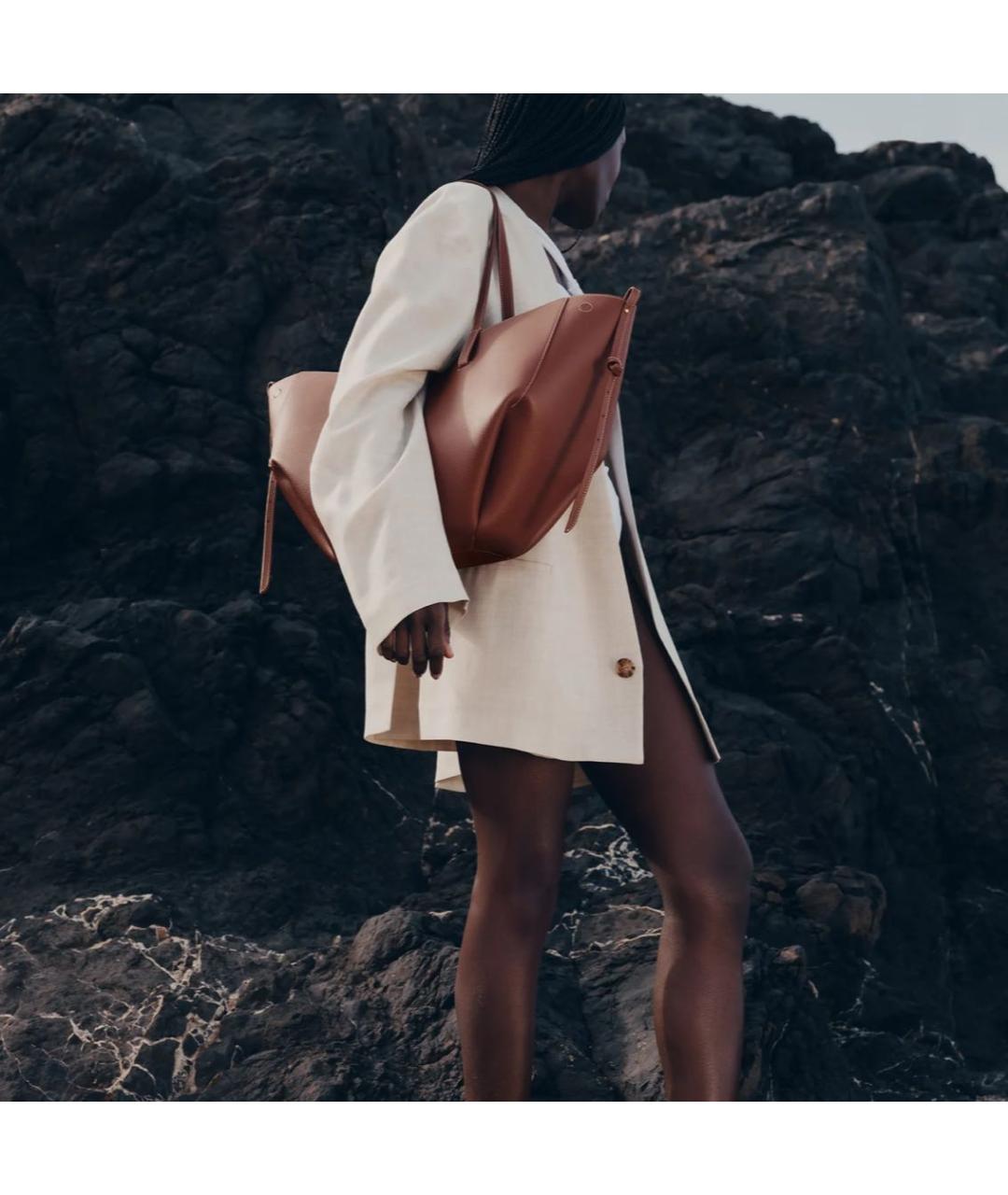 POLENE Кожаная сумка тоут, фото 3