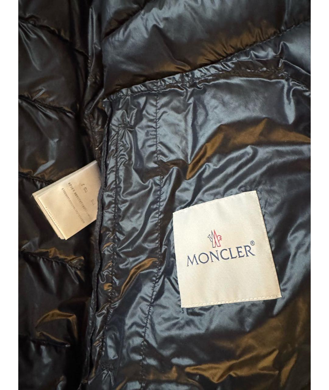 MONCLER Синяя полиамидовая куртка, фото 6