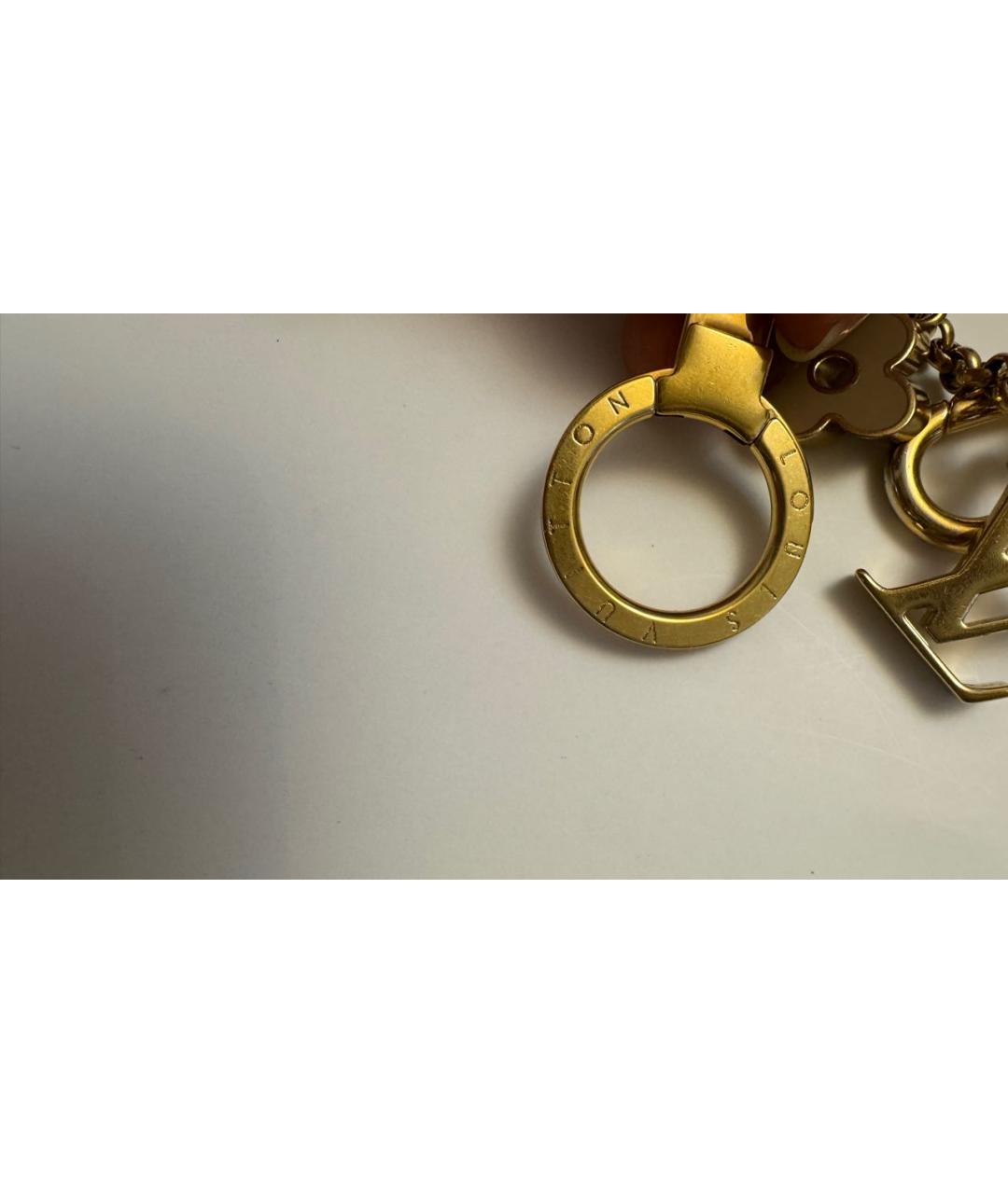 LOUIS VUITTON Золотой брелок, фото 3