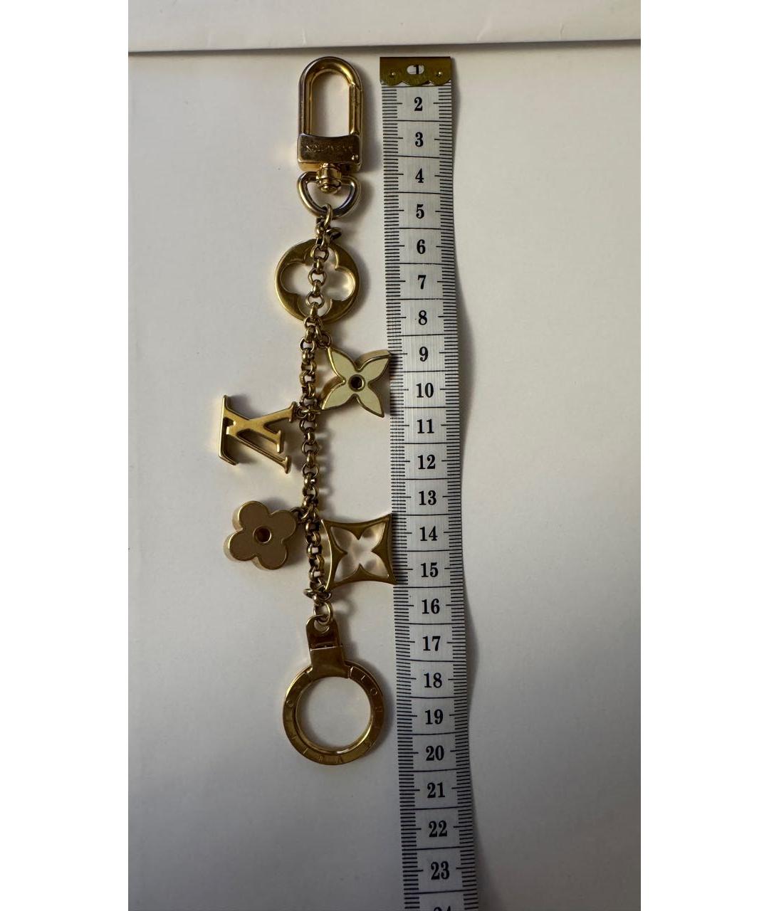 LOUIS VUITTON Золотой брелок, фото 4