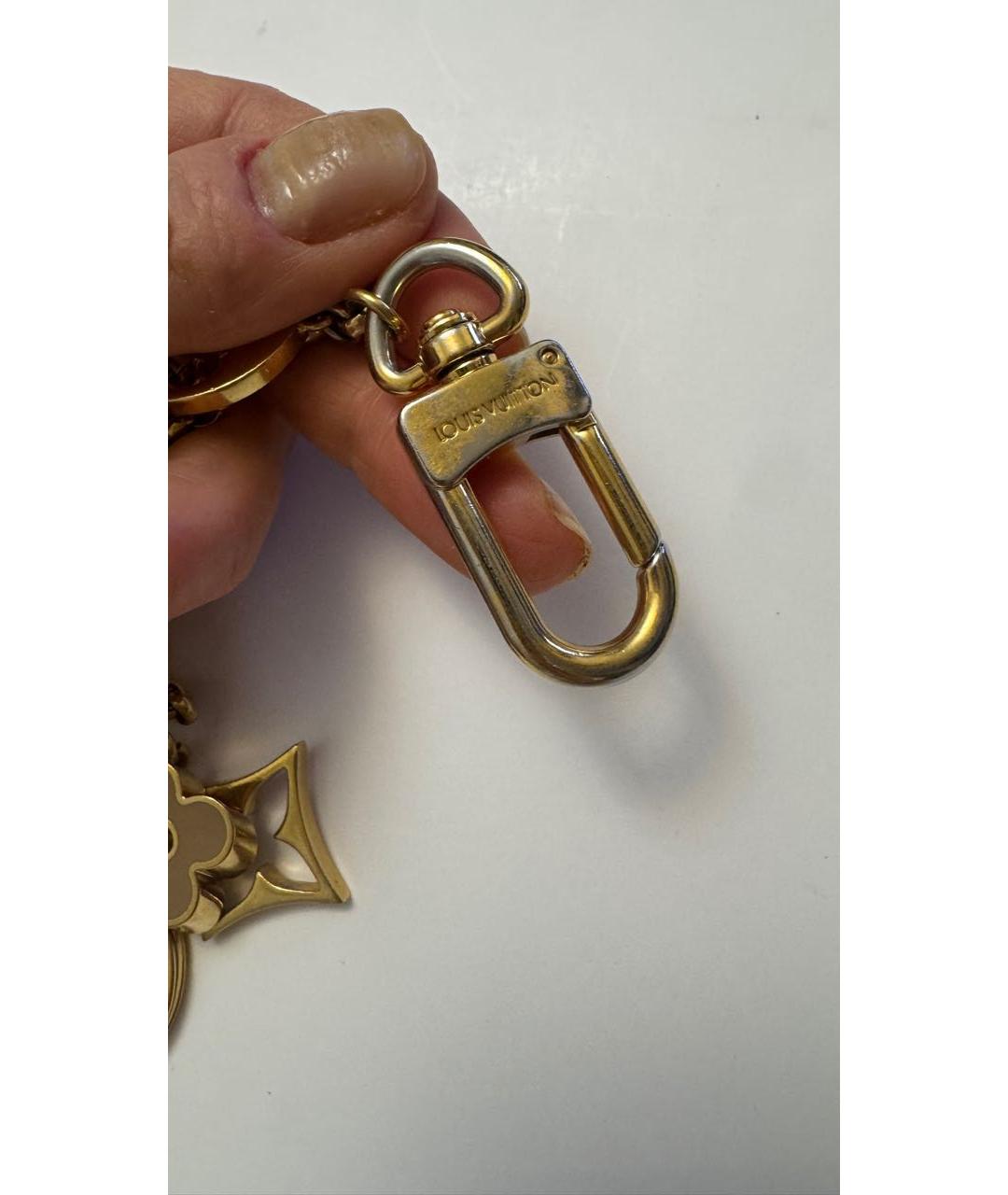 LOUIS VUITTON Золотой брелок, фото 2