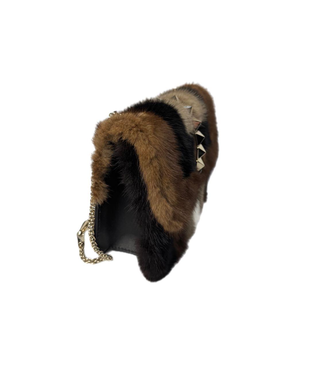 VALENTINO Мульти меховая сумка через плечо, фото 2