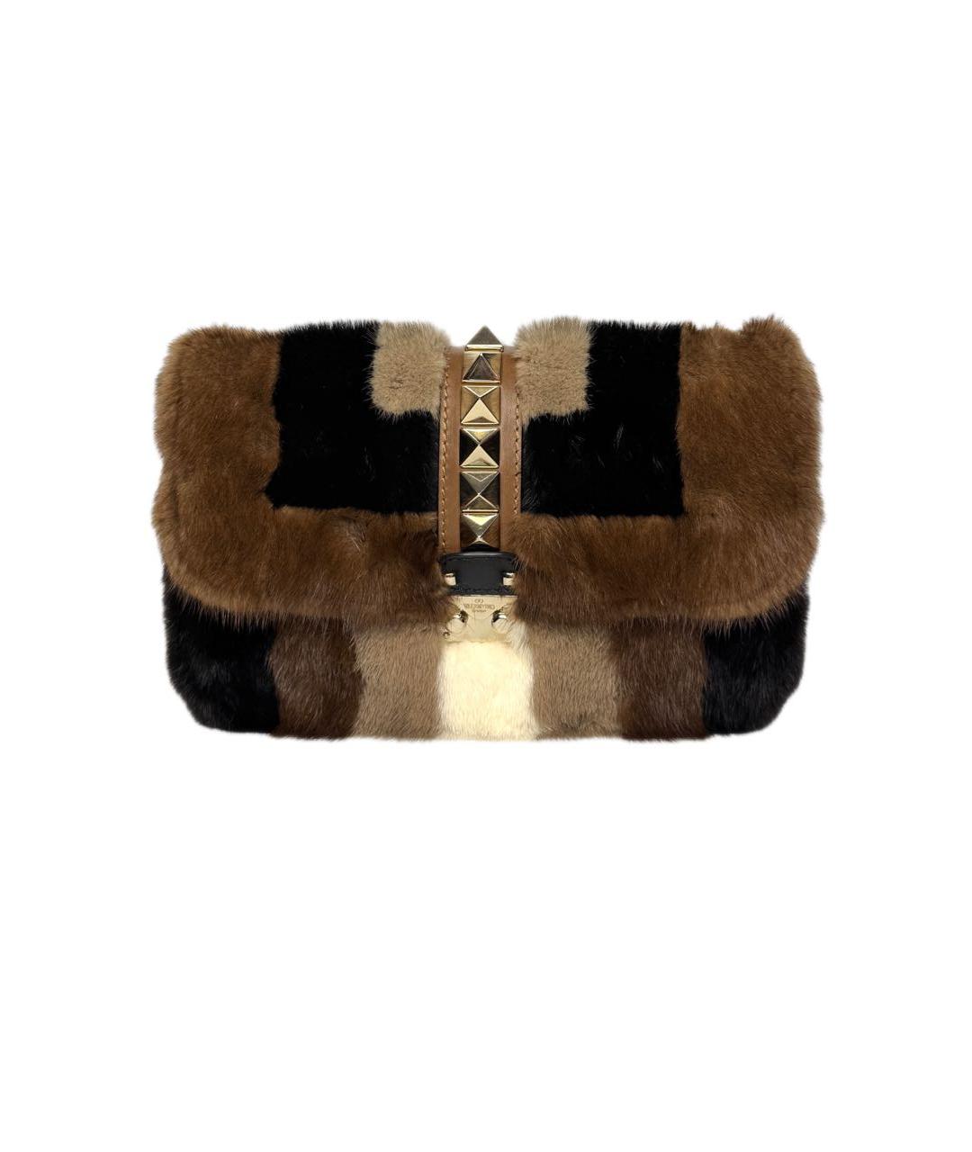 VALENTINO Мульти меховая сумка через плечо, фото 1