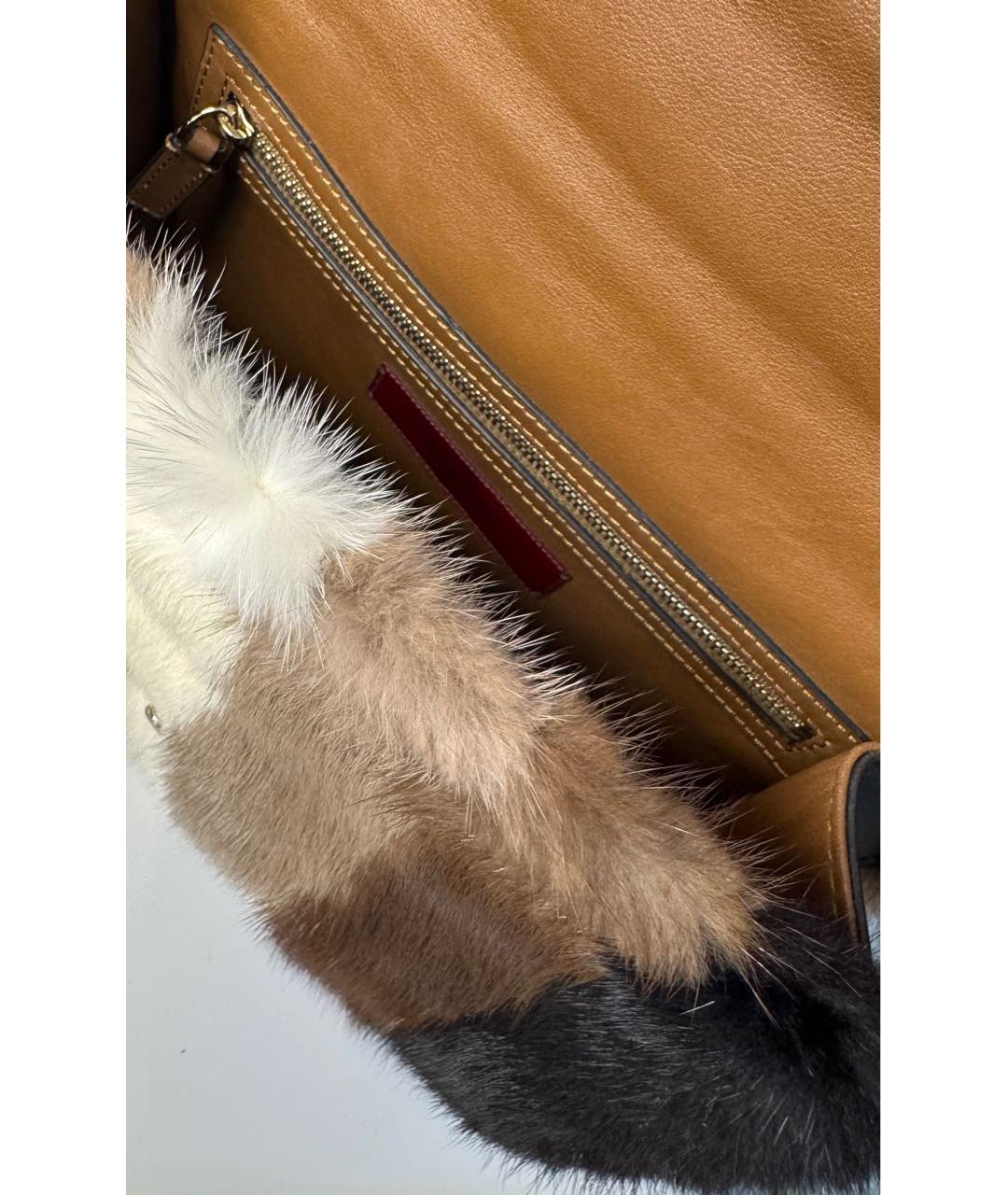 VALENTINO Мульти меховая сумка через плечо, фото 4