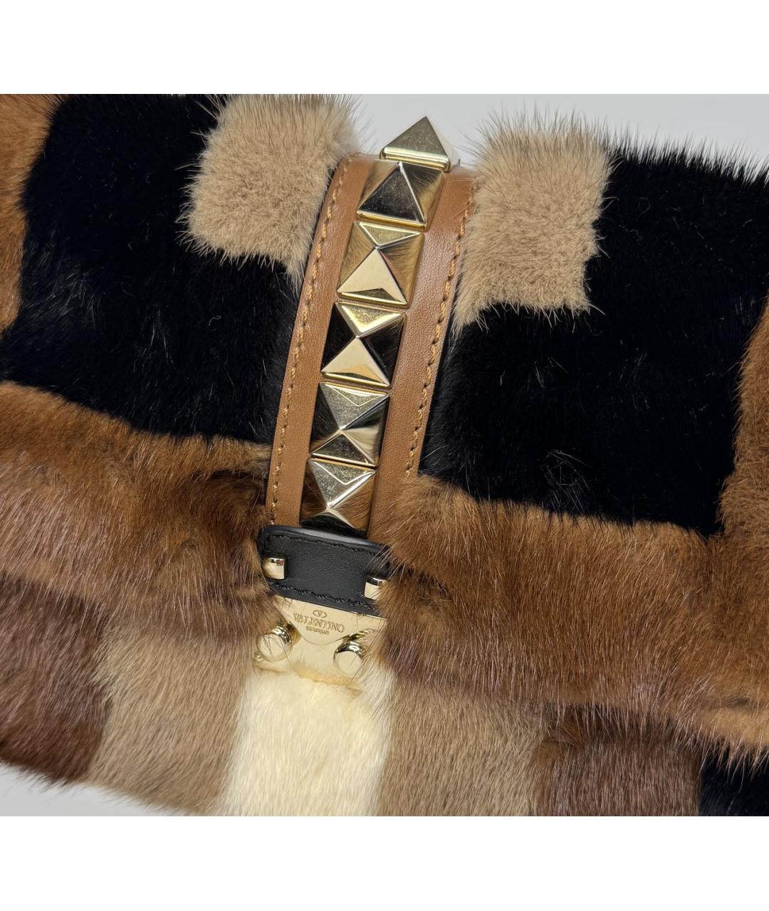 VALENTINO Мульти меховая сумка через плечо, фото 5