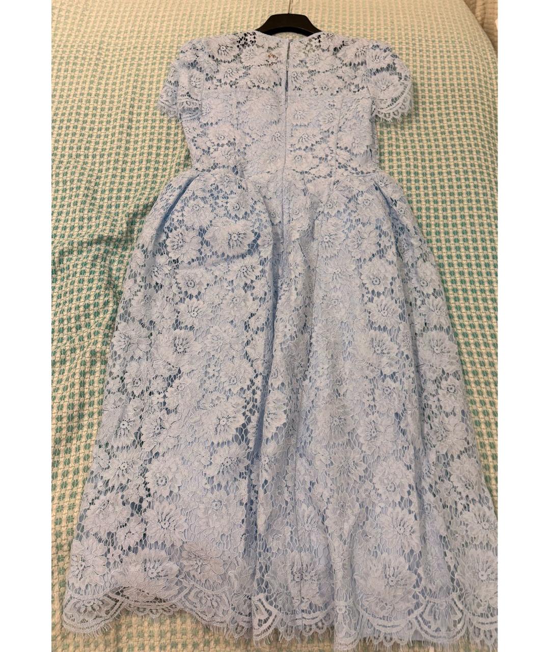 SELF-PORTRAIT Голубое полиэстеровое повседневное платье, фото 4