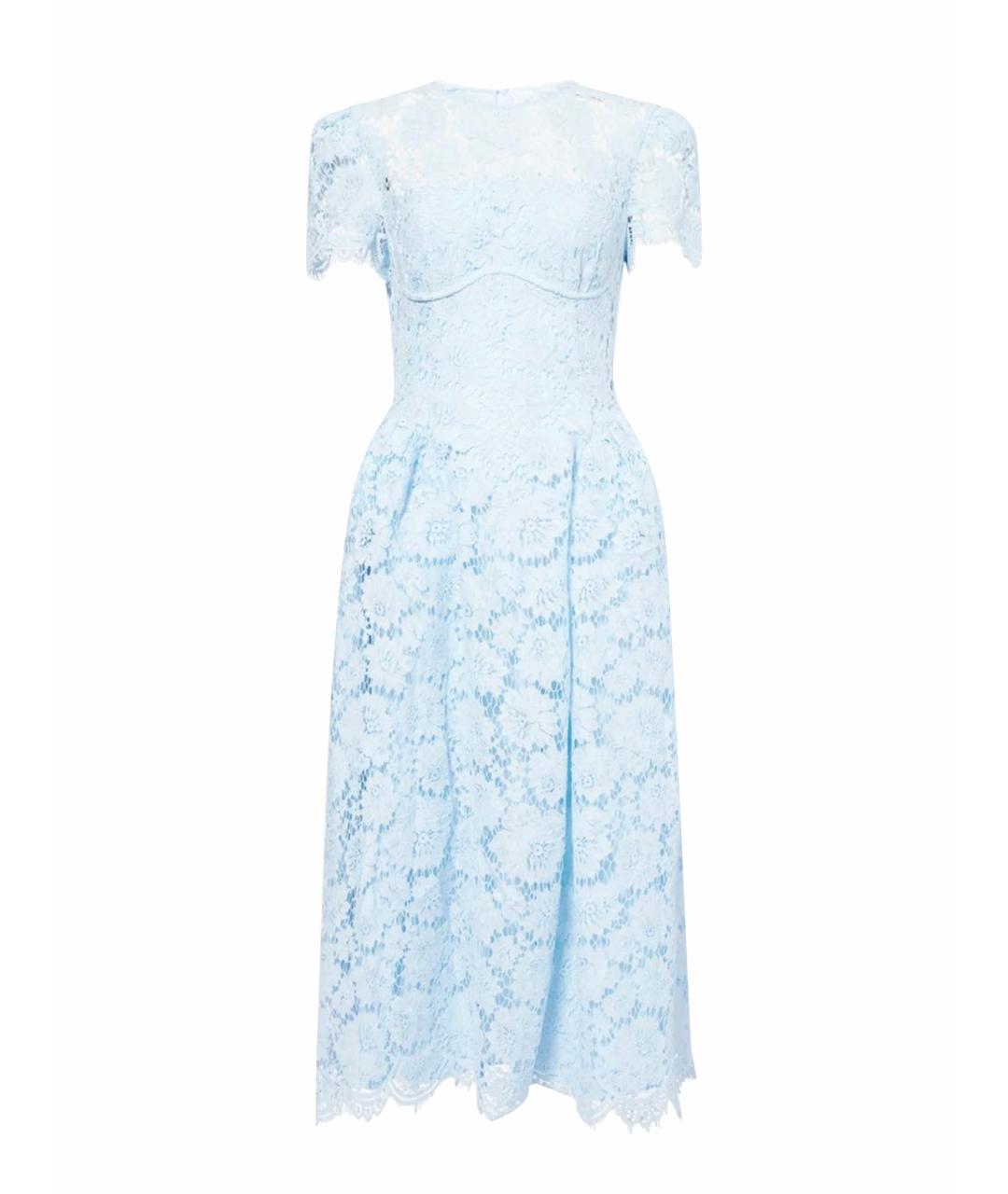 SELF-PORTRAIT Голубое полиэстеровое повседневное платье, фото 1