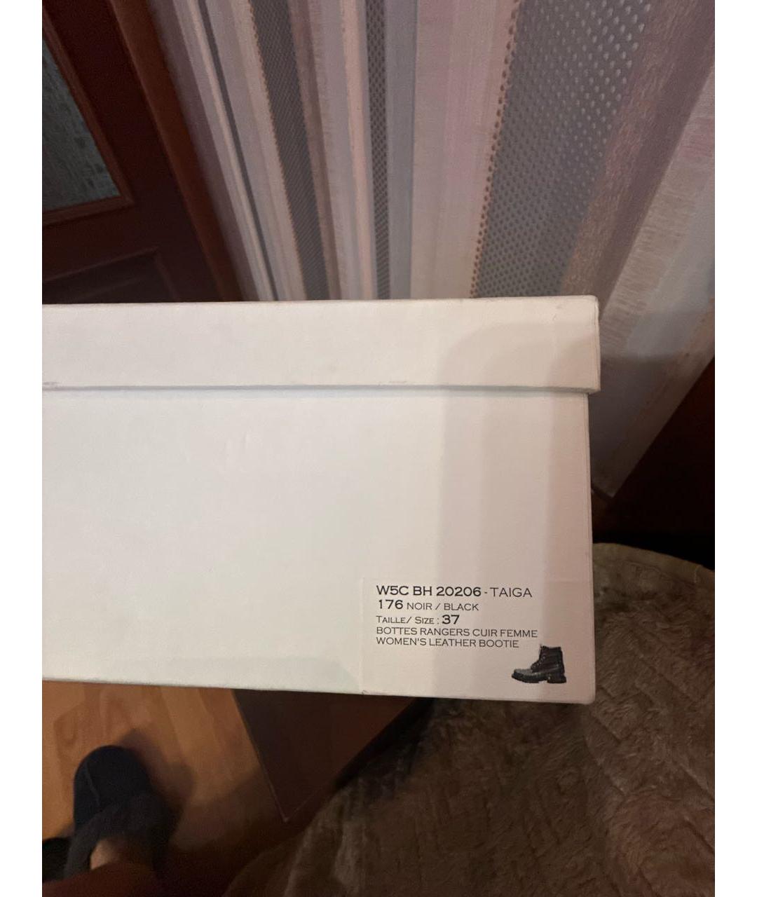 BALMAIN Черные кожаные ботинки, фото 5