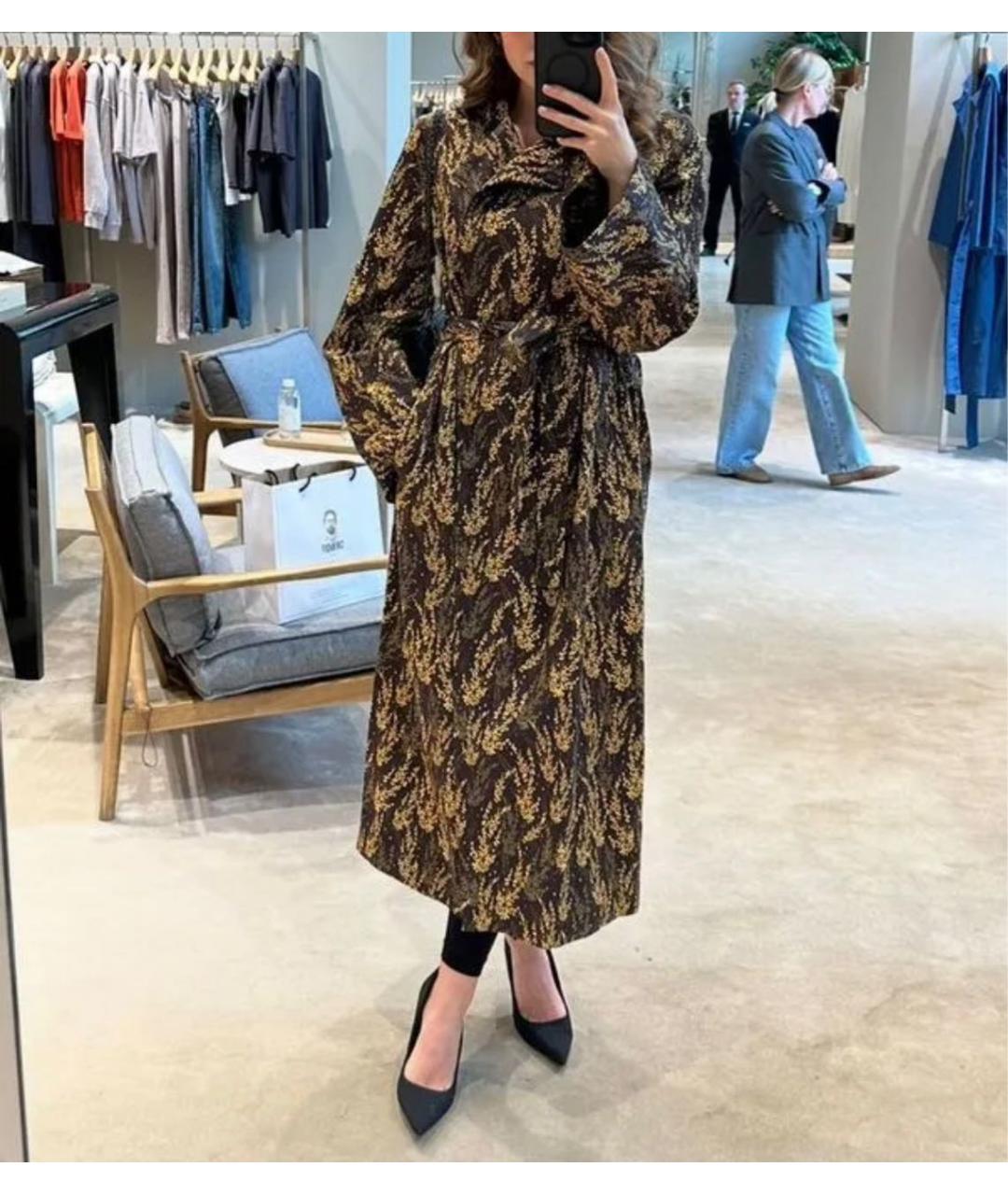 ULYANA SERGEENKO Черный тренч/плащ, фото 6