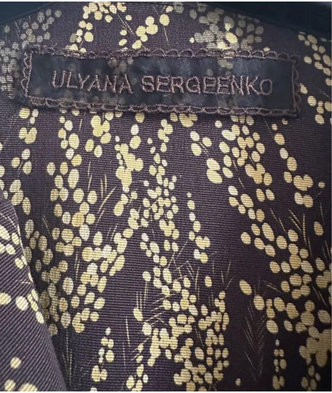 ULYANA SERGEENKO Черный тренч/плащ, фото 4