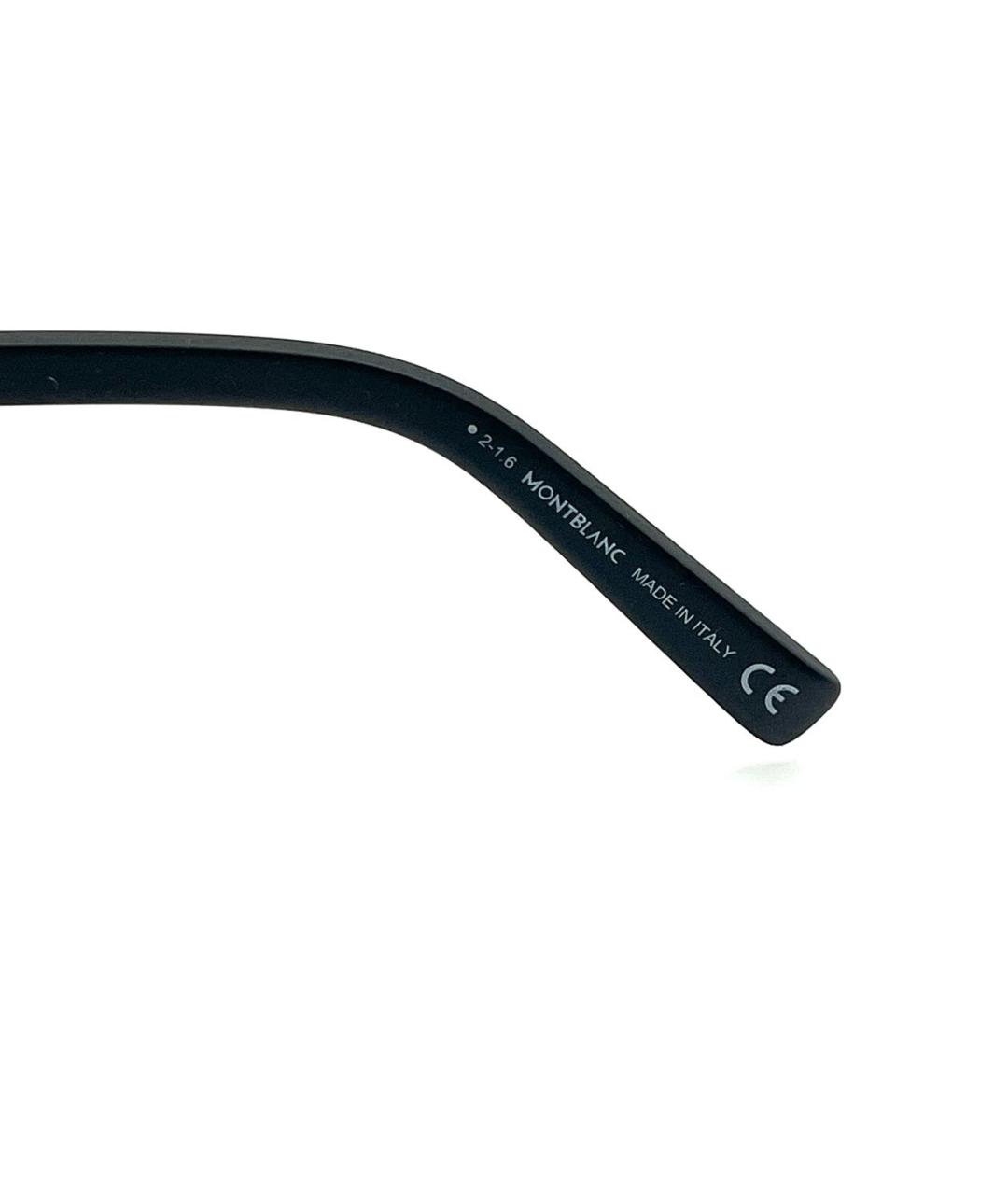 MONTBLANC Черные пластиковые солнцезащитные очки, фото 6