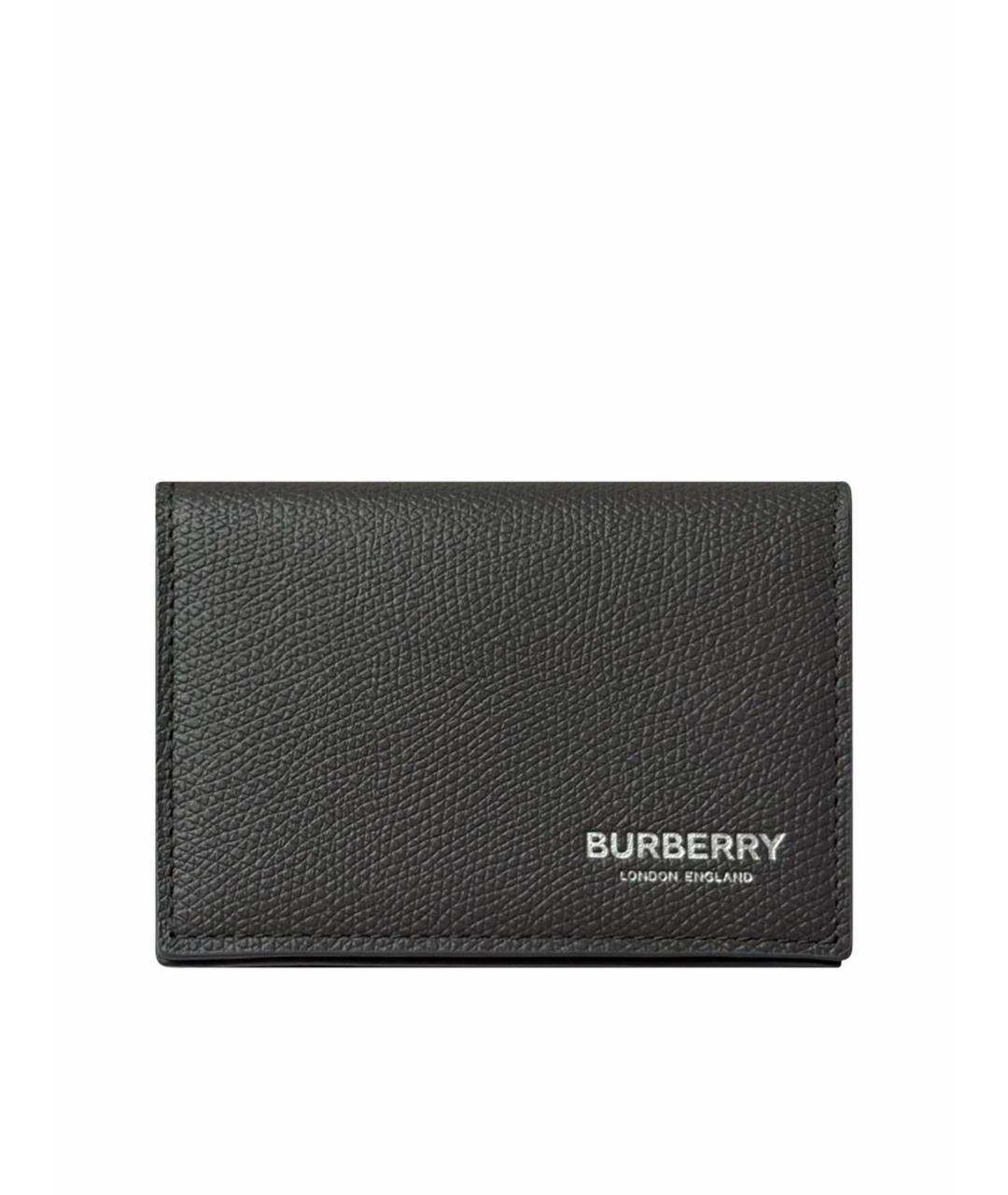 BURBERRY Серый кожаный кардхолдер, фото 1