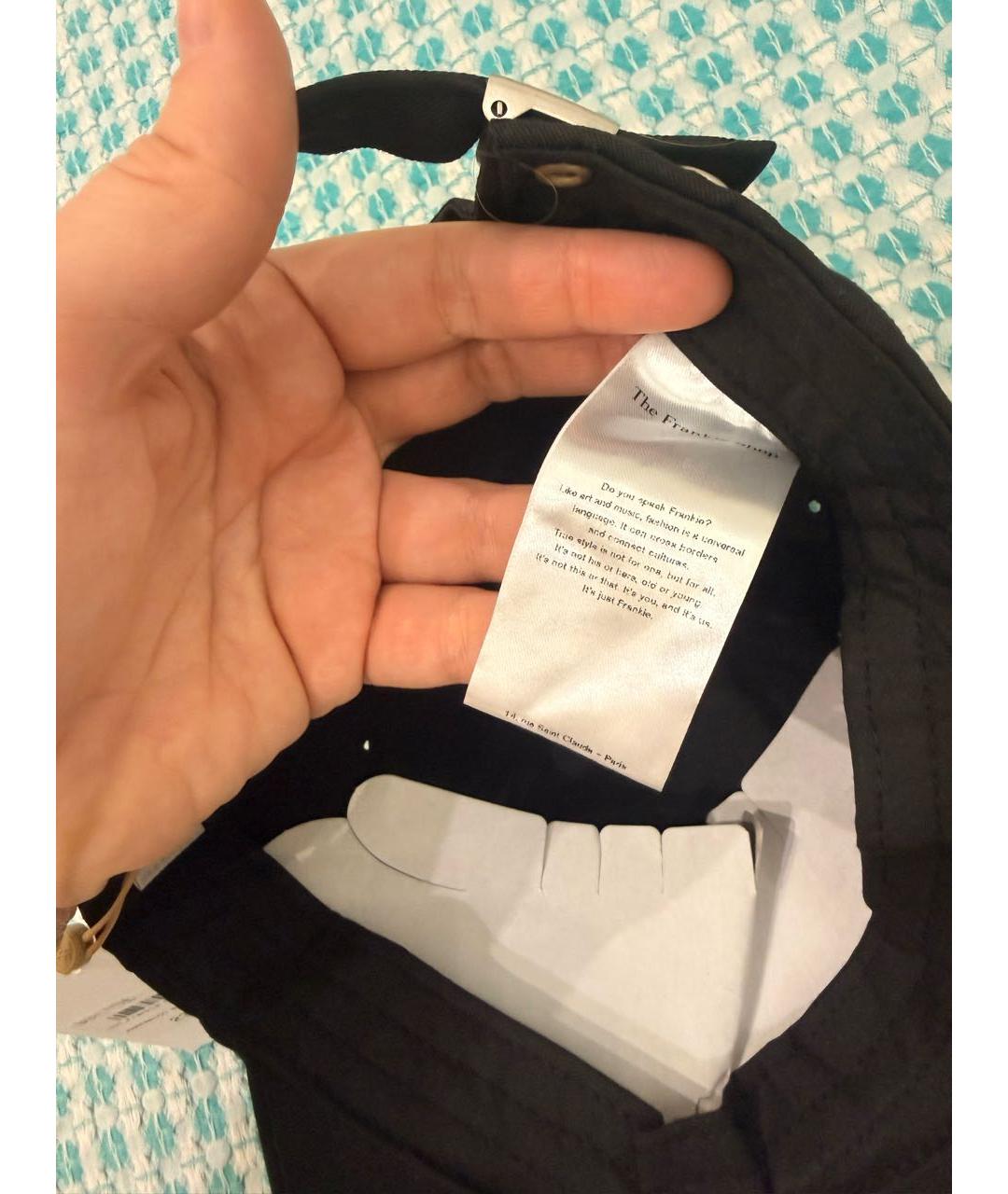 THE FRANKIE SHOP Черная хлопковая кепка, фото 6