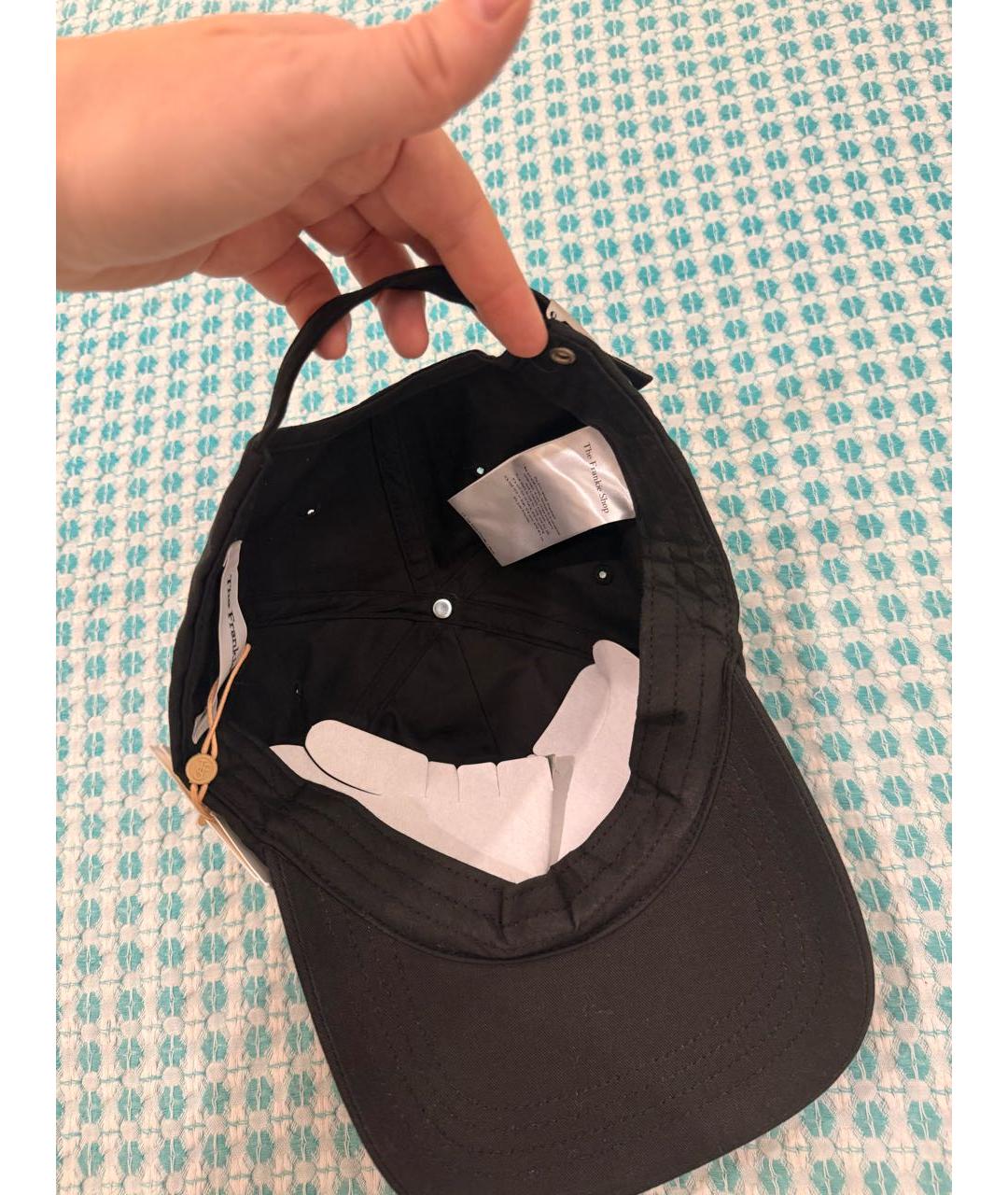 THE FRANKIE SHOP Черная хлопковая кепка, фото 5