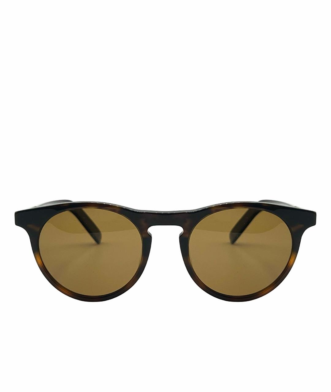 MONTBLANC Коричневые пластиковые солнцезащитные очки, фото 1
