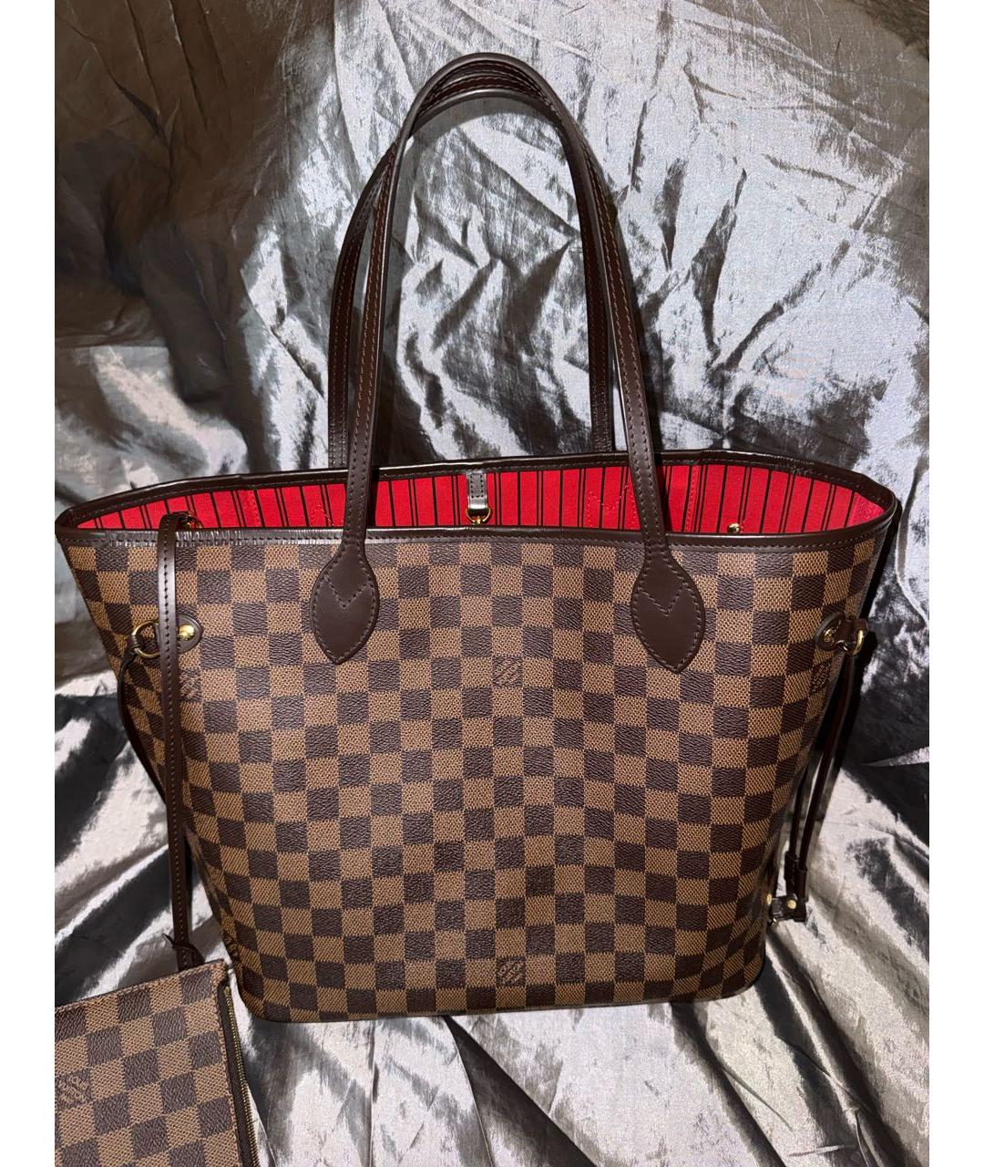 LOUIS VUITTON Коричневая сумка тоут, фото 3