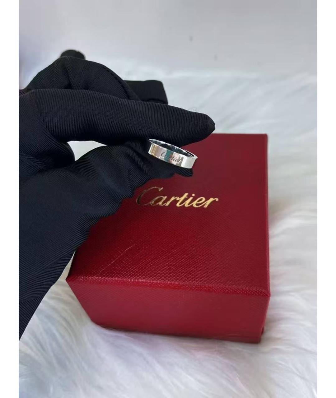 CARTIER Серебряное платиновое кольцо, фото 4