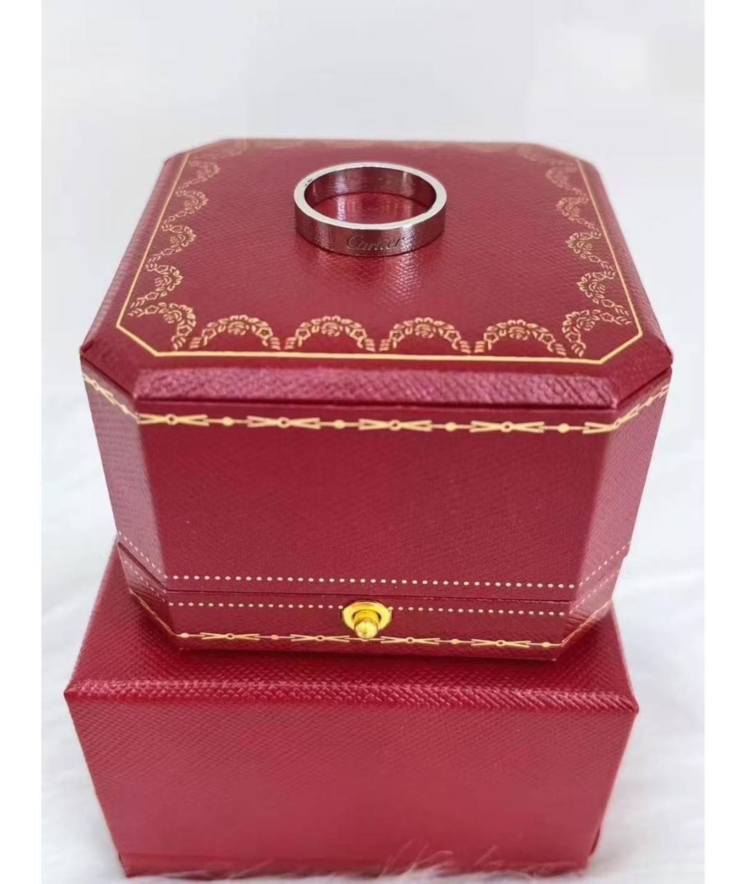 CARTIER Серебряное платиновое кольцо, фото 5