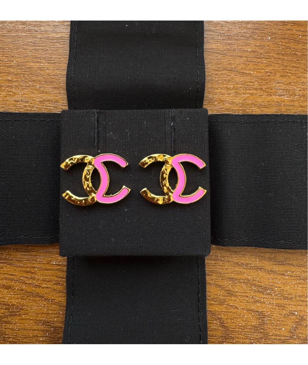 CHANEL Розовые серьги, фото 5