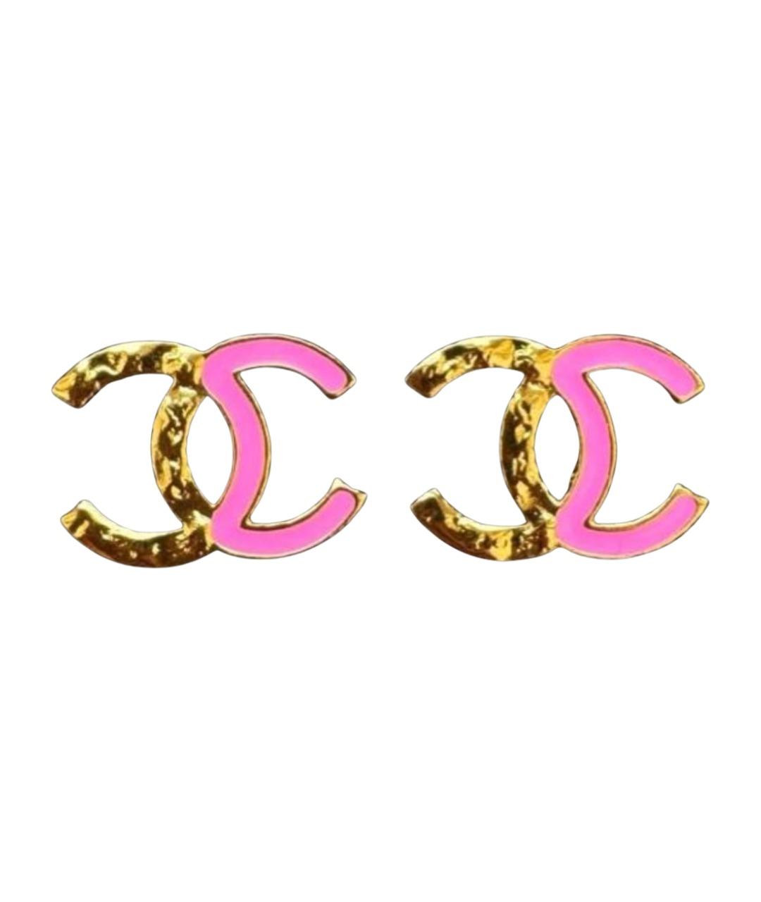 CHANEL Розовые серьги, фото 1