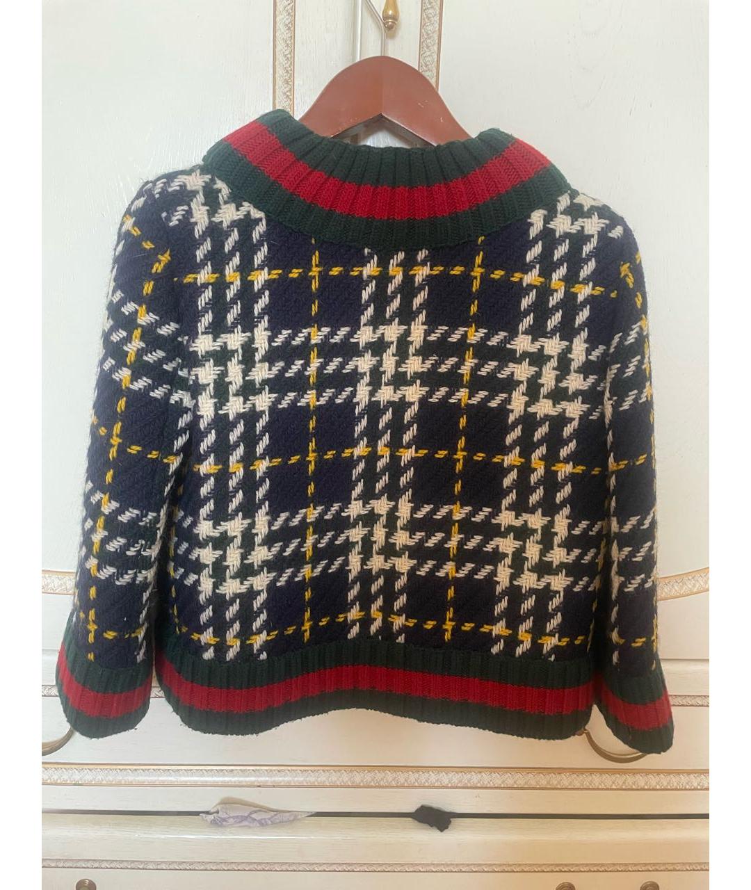 GUCCI Мульти твидовый жакет/пиджак, фото 2